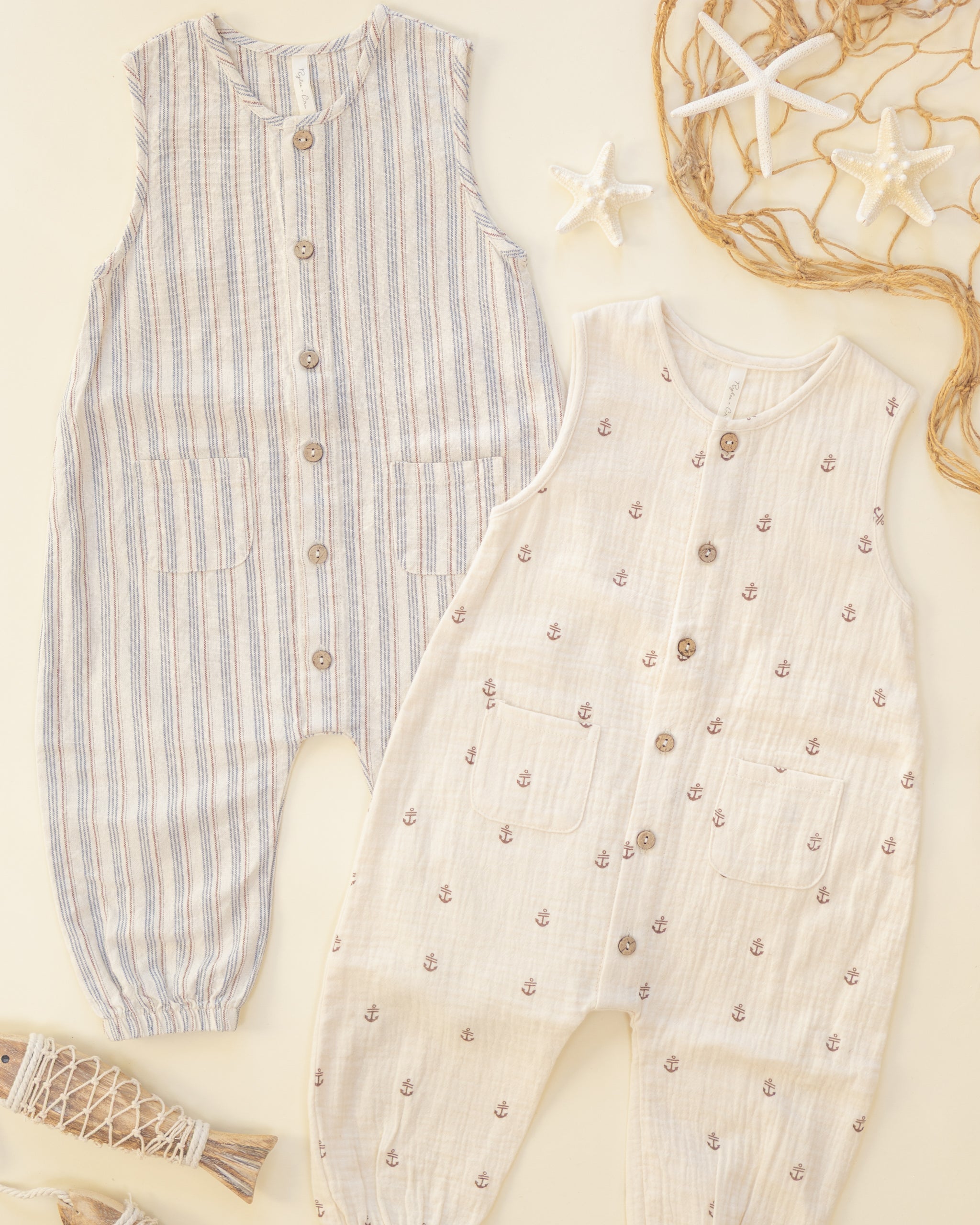 Woven Jumpsuit Nautical Stripe
