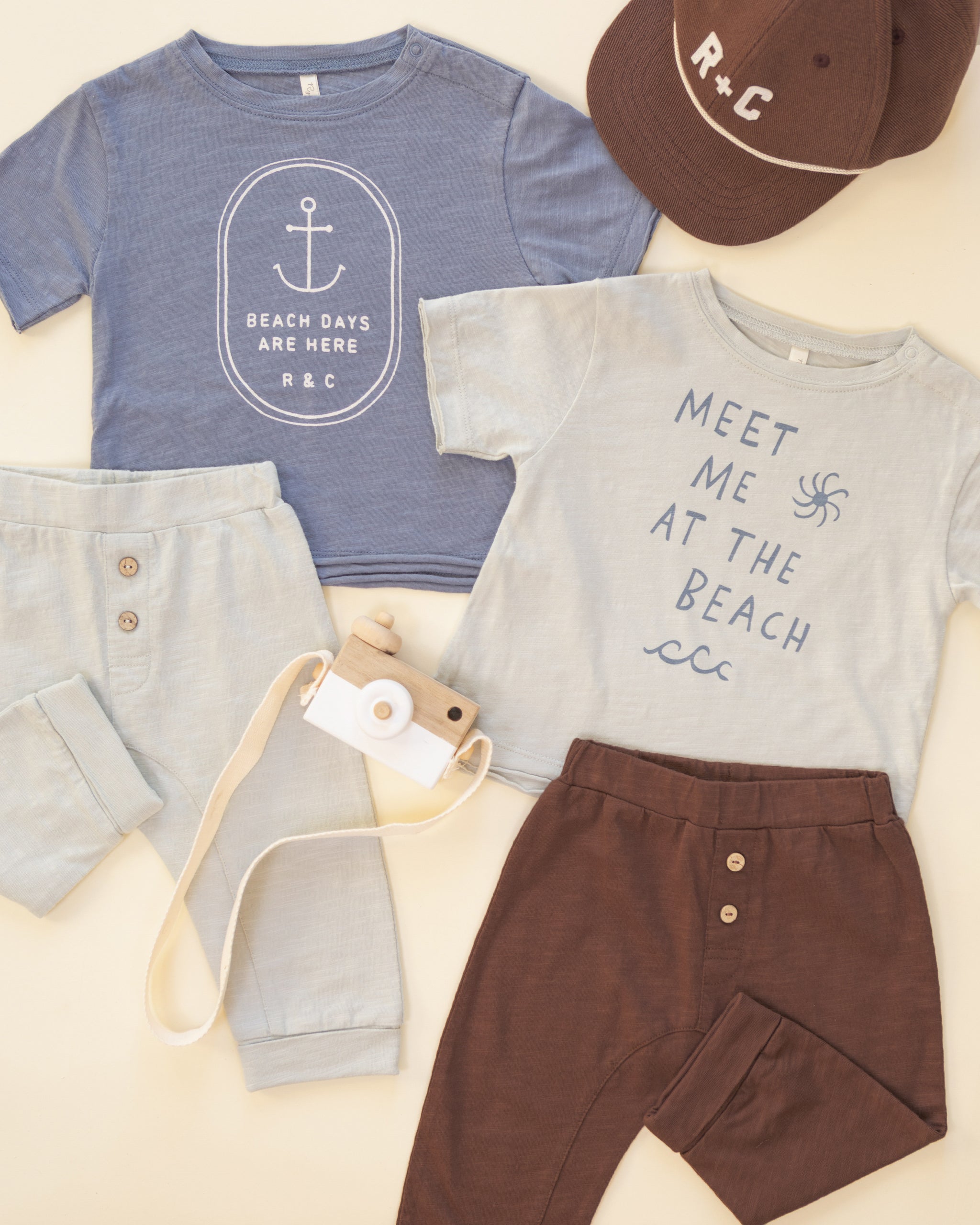 Raw Edge Tee Beach Days