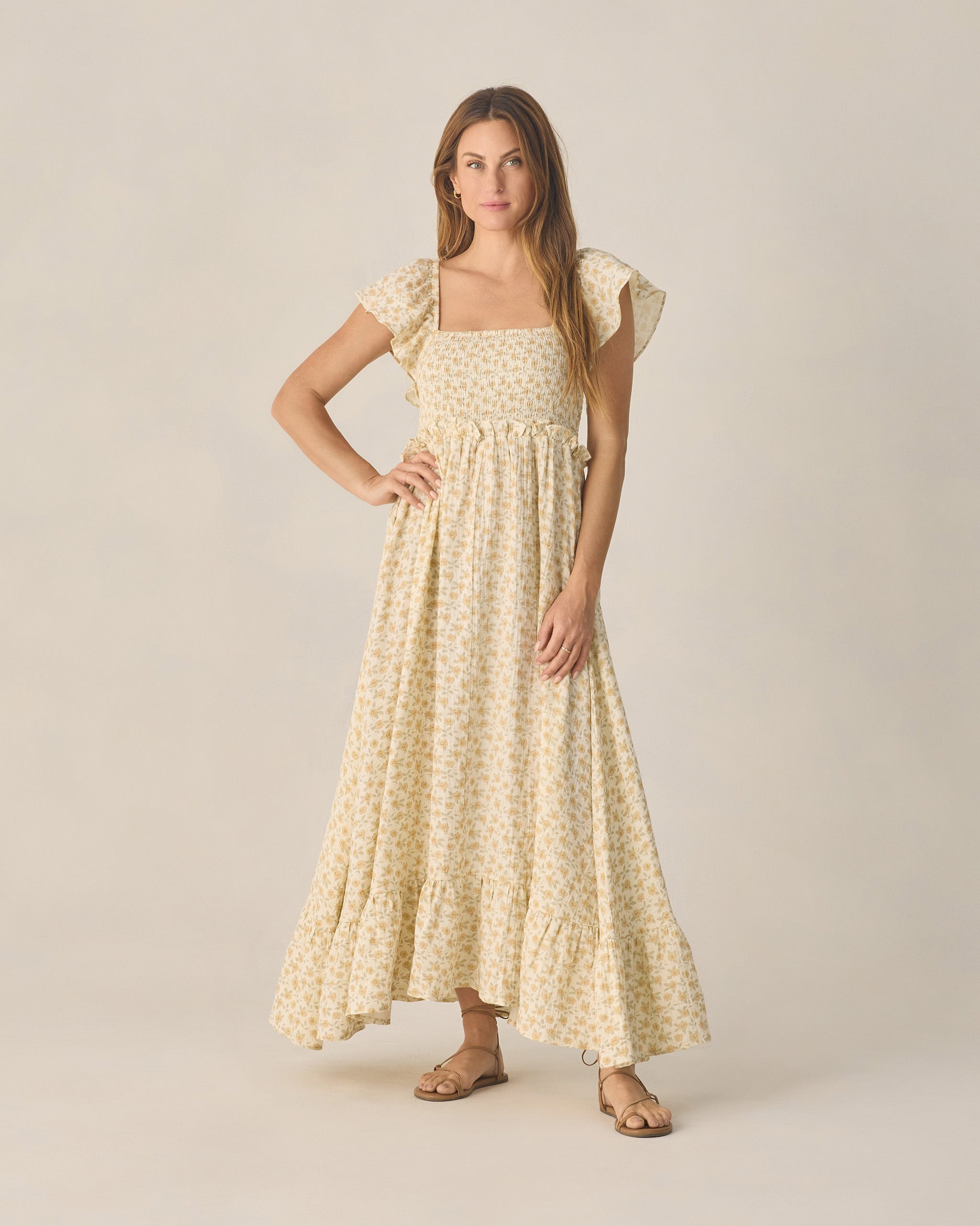 Women's Francesca Dress Yellow Floral