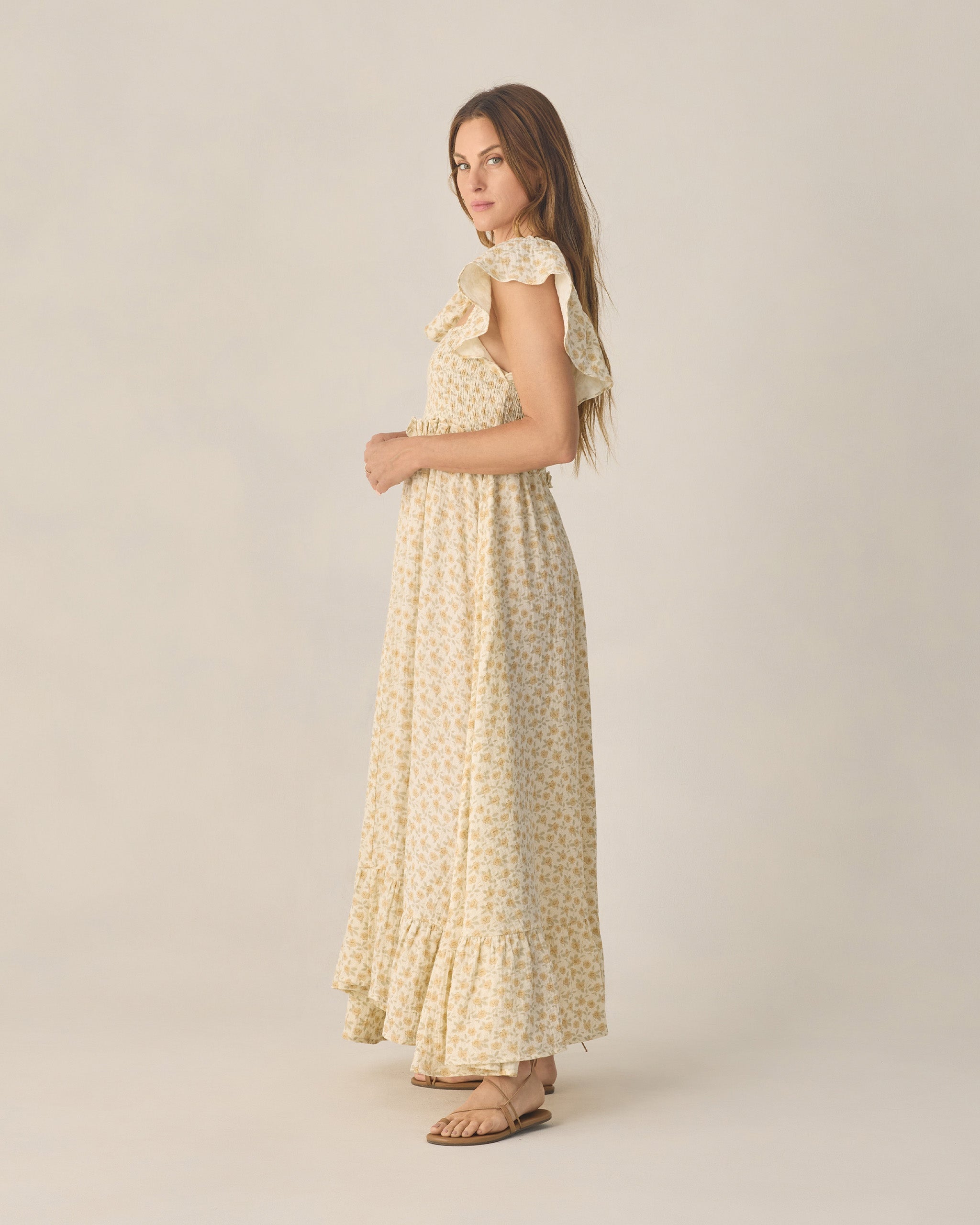 Women's Francesca Dress Yellow Floral