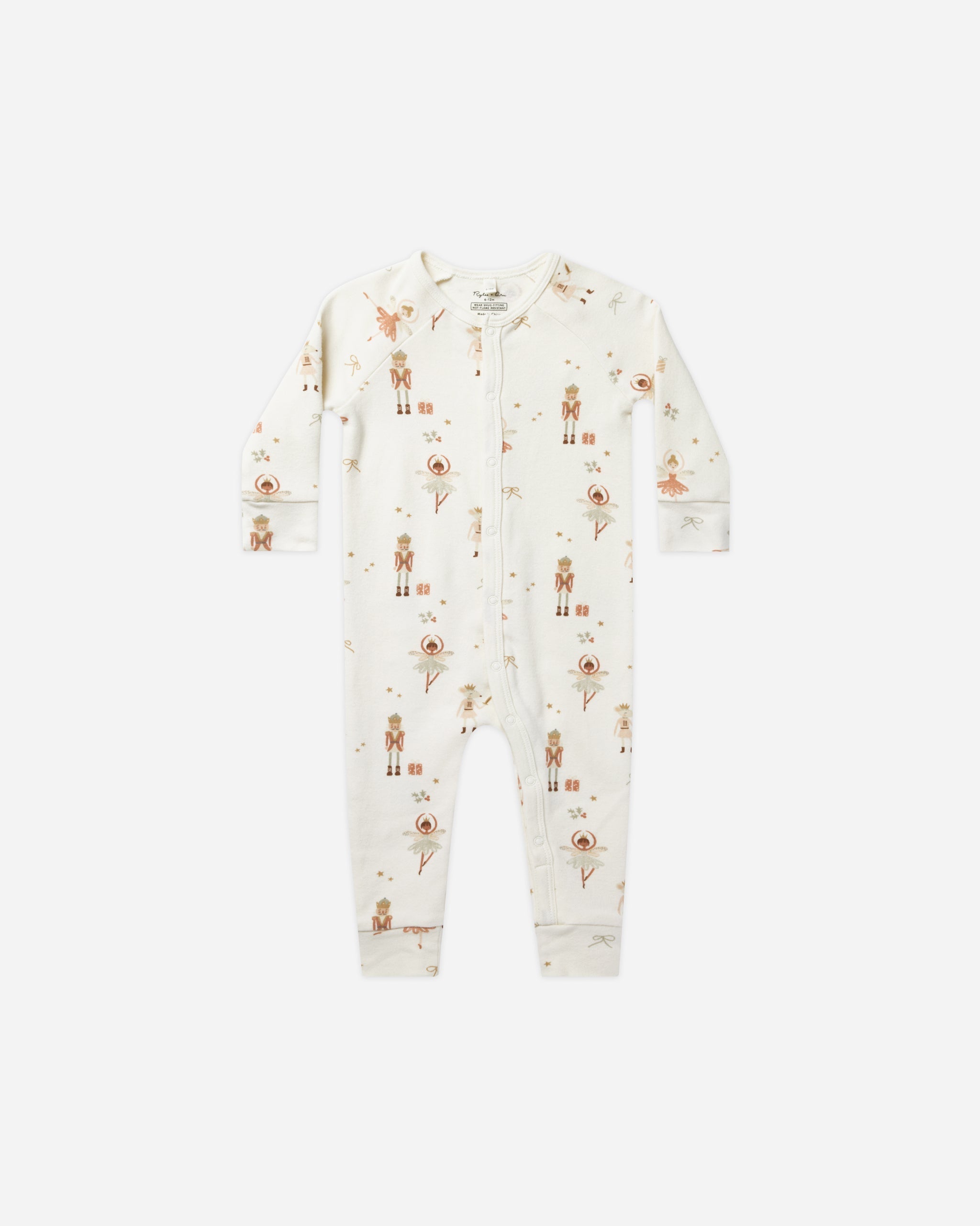 Organic Pajama Long John || Nutcracker - Rylee + Cru | Kids Clothes | Trendy Baby Clothes | Modern Infant Outfits |