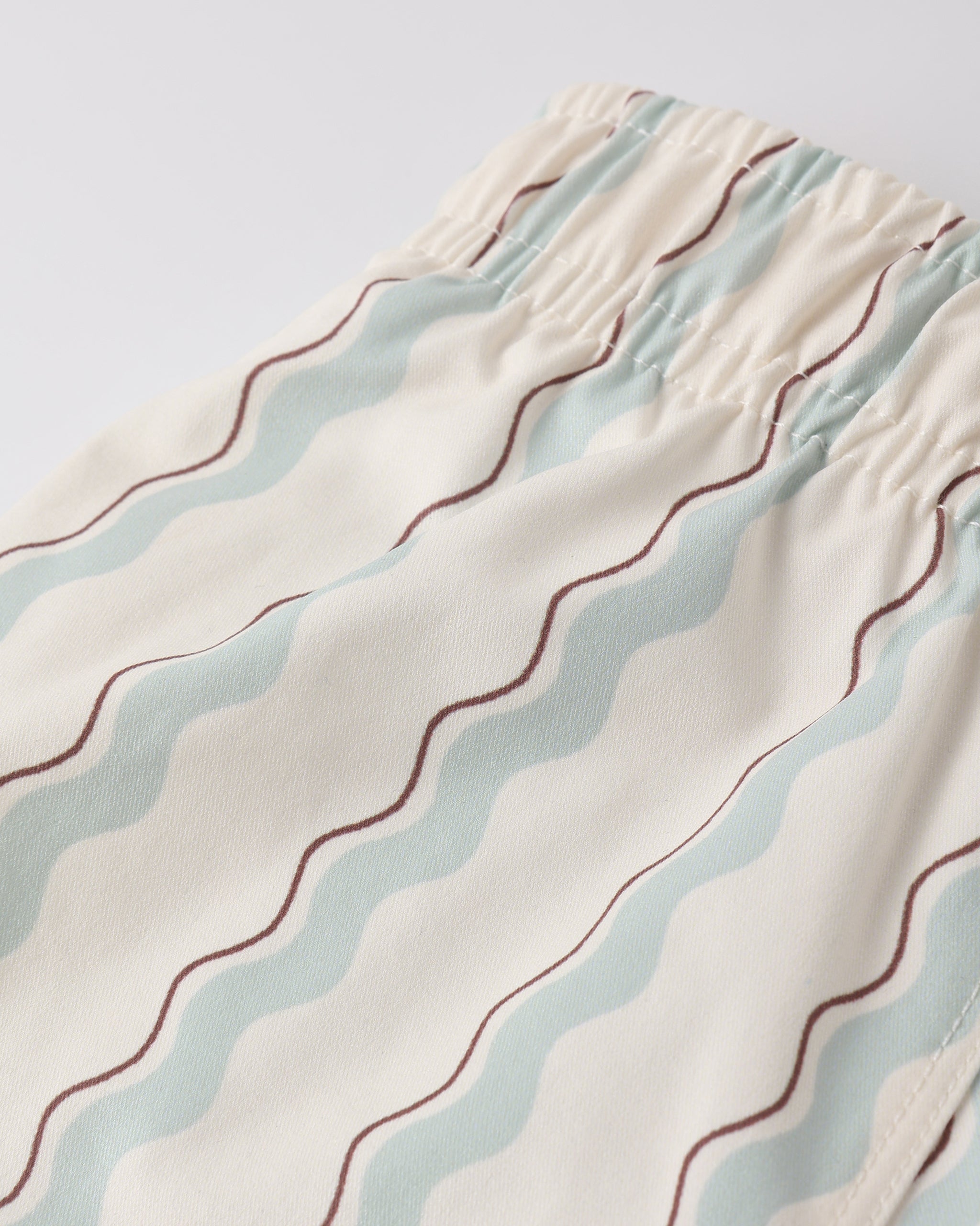 Swim Trunk Wave Stripe