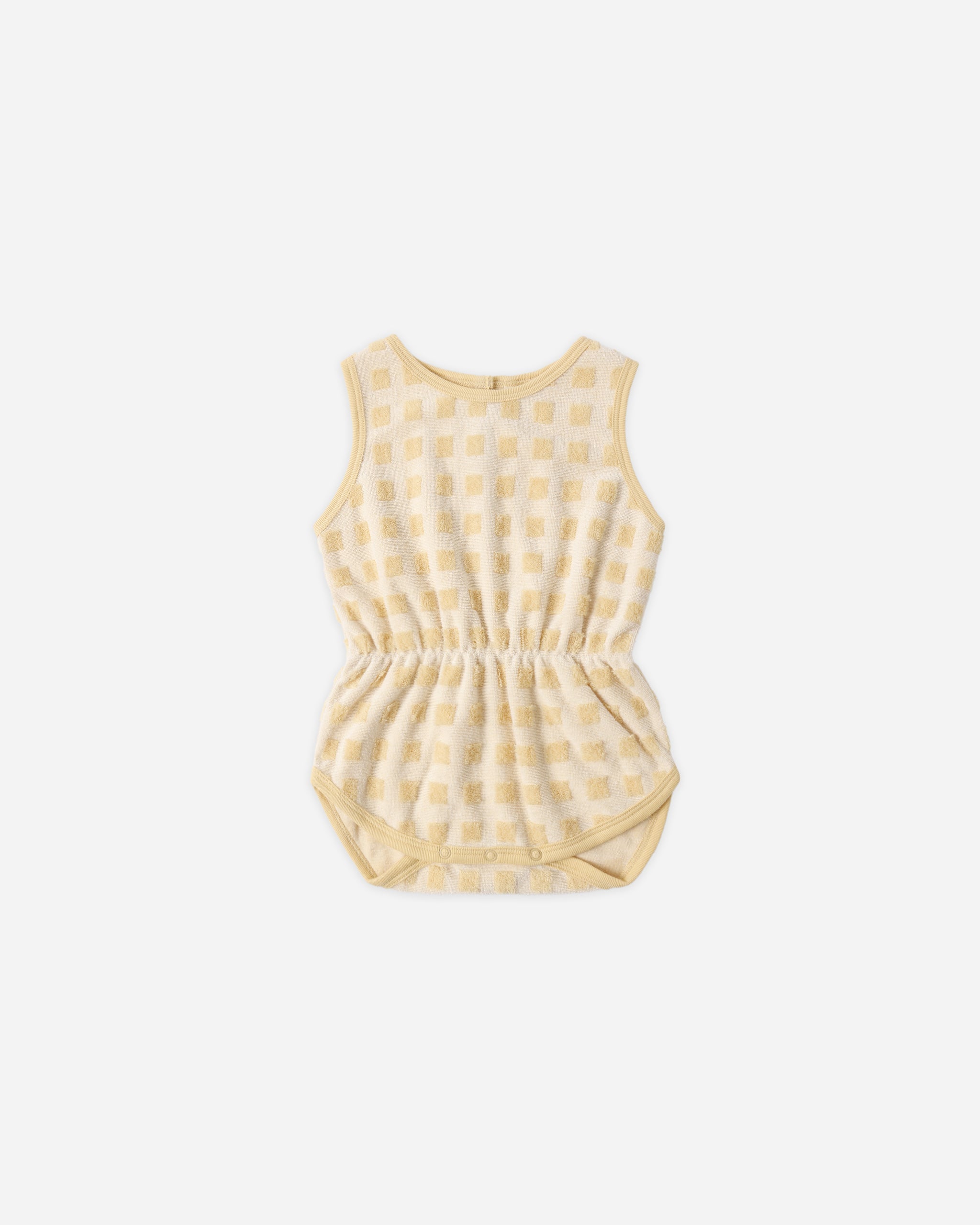 Cinch Playsuit Butterscotch Grid