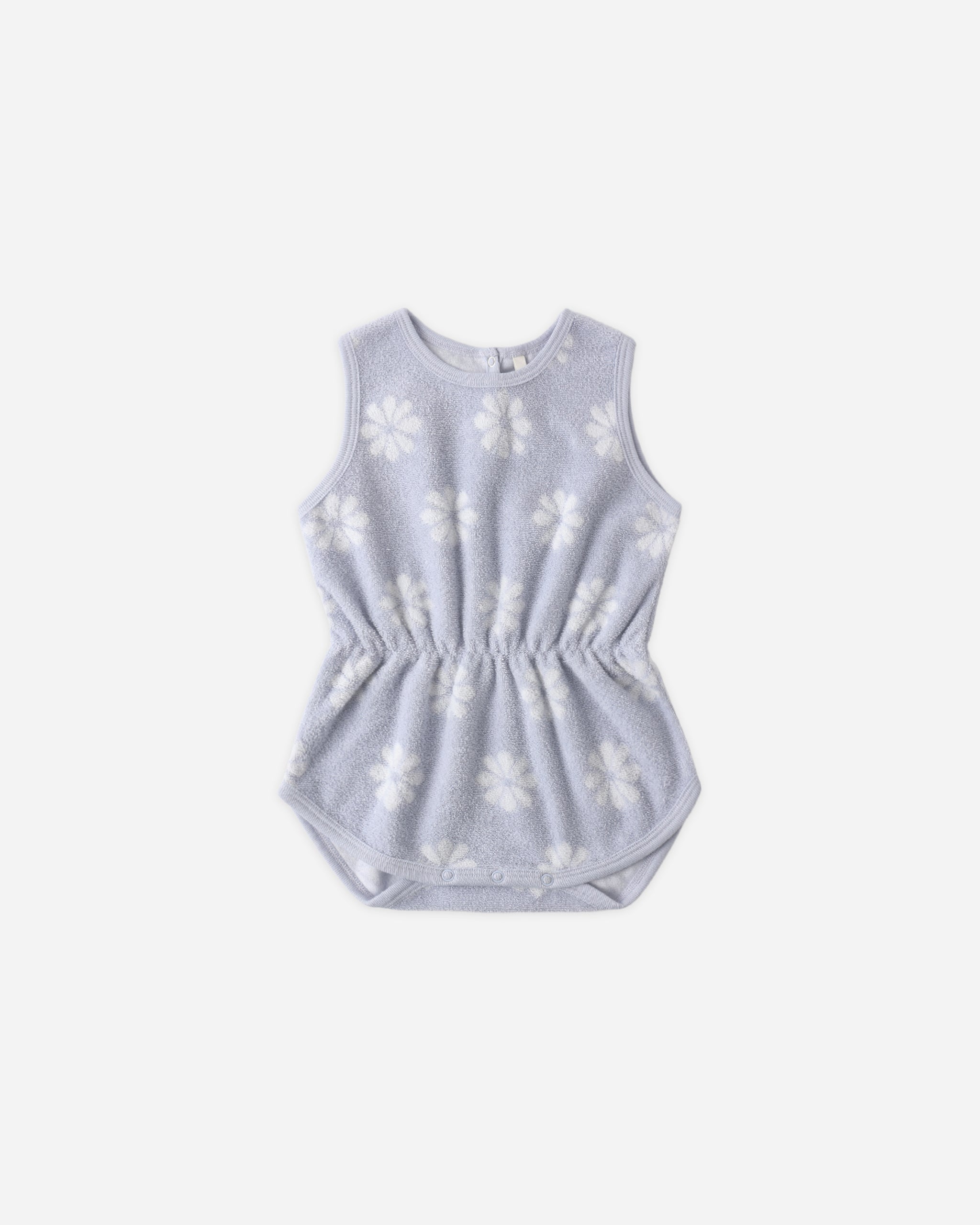 Cinch Playsuit Periwinkle Daisy - Rylee + Cru | Kids Clothes | Trendy Baby Clothes | Modern Infant Outfits |