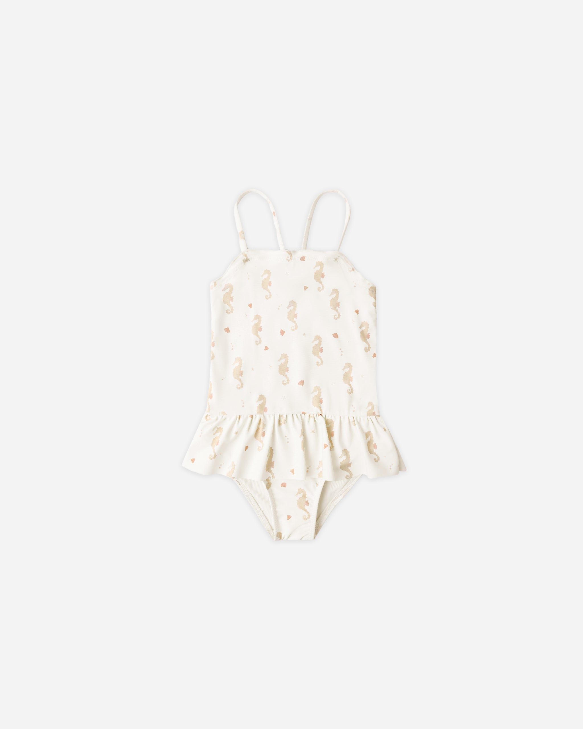 Tori Skirted One-Piece Seahorses - Rylee + Cru | Kids Clothes | Trendy Baby Clothes | Modern Infant Outfits |