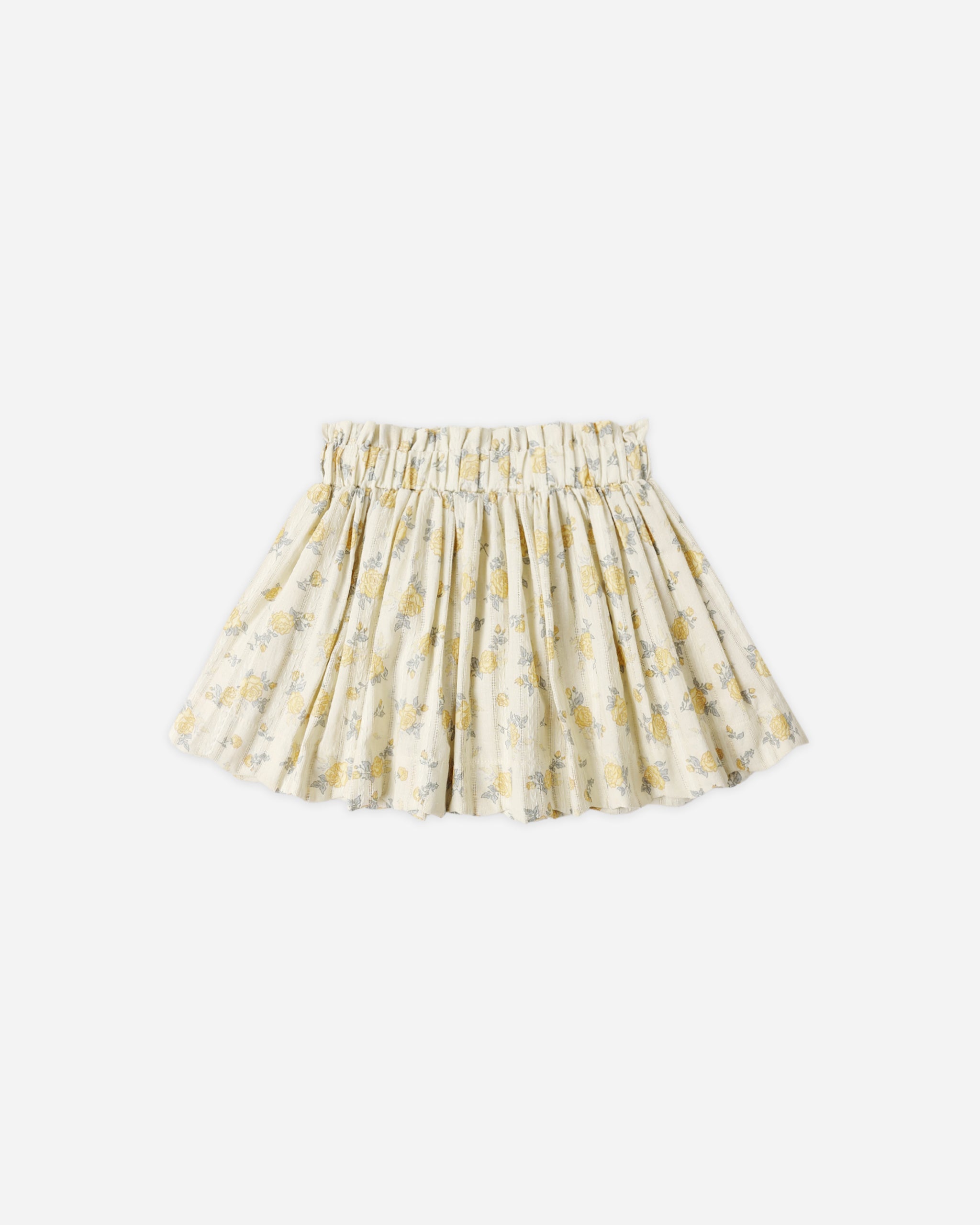Lenny Skirt Lemon Ditsy Flower - Rylee + Cru | Kids Clothes | Trendy Baby Clothes | Modern Infant Outfits |