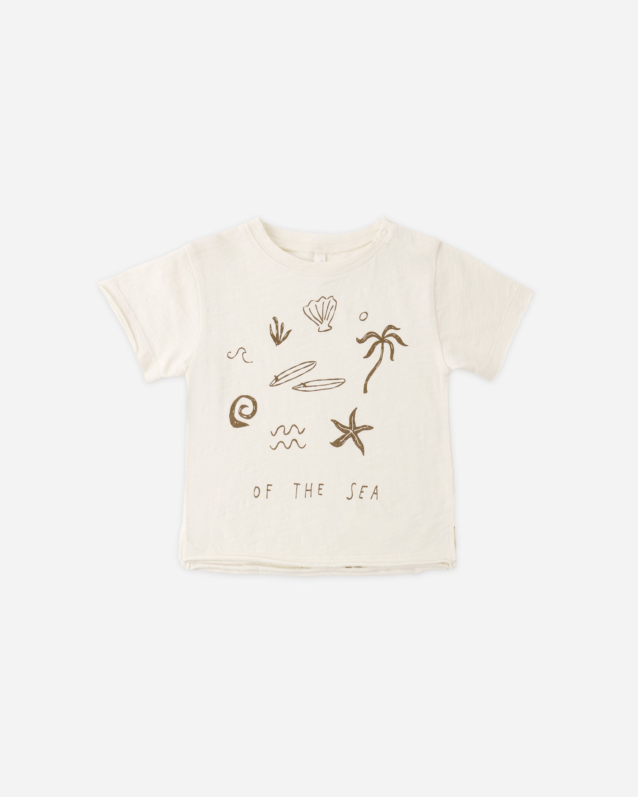 Raw Edge Tee Of The Sea - Rylee + Cru | Kids Clothes | Trendy Baby Clothes | Modern Infant Outfits |