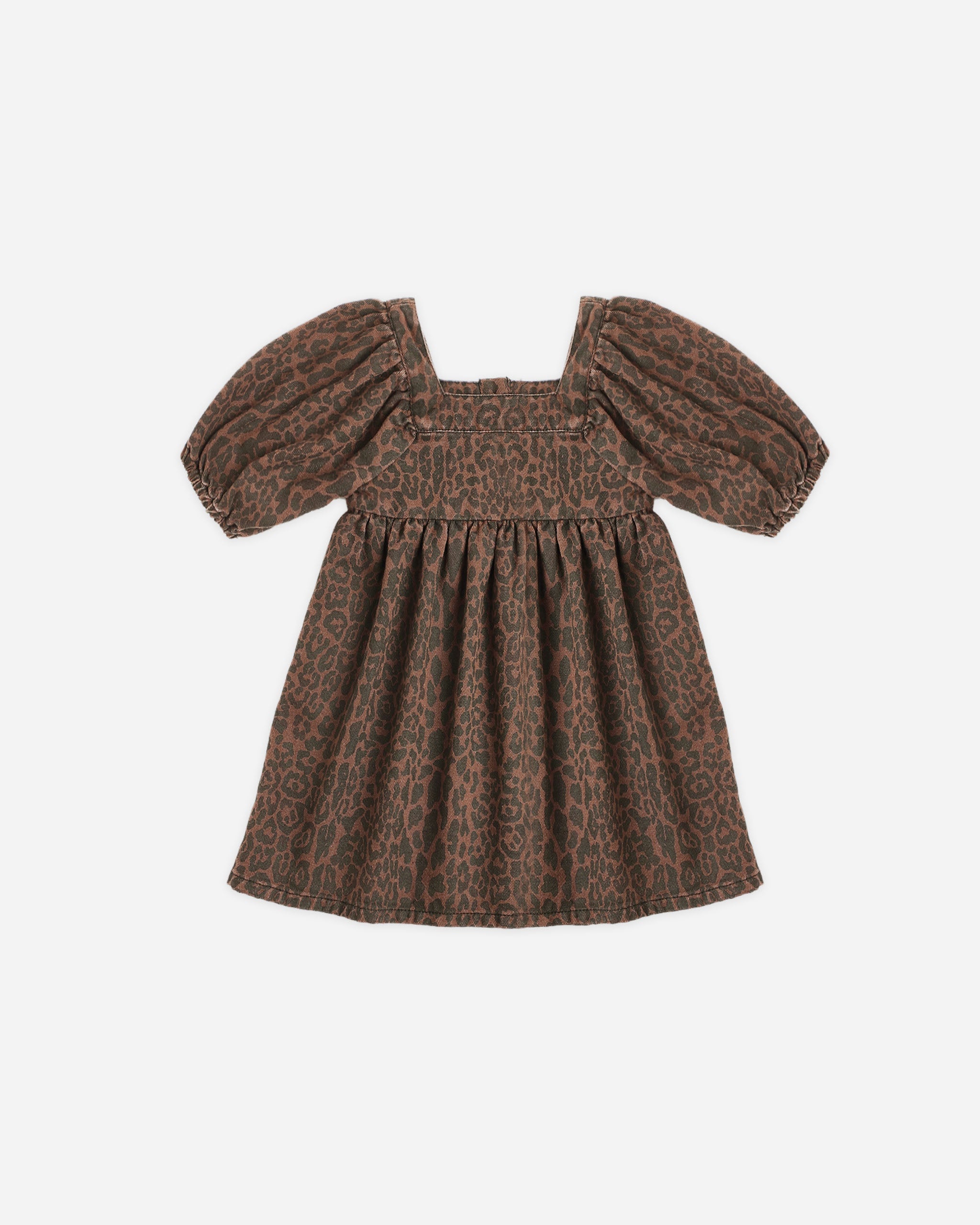 Gretta Babydoll Dress || Leopard - Rylee + Cru | Kids Clothes | Trendy Baby Clothes | Modern Infant Outfits |