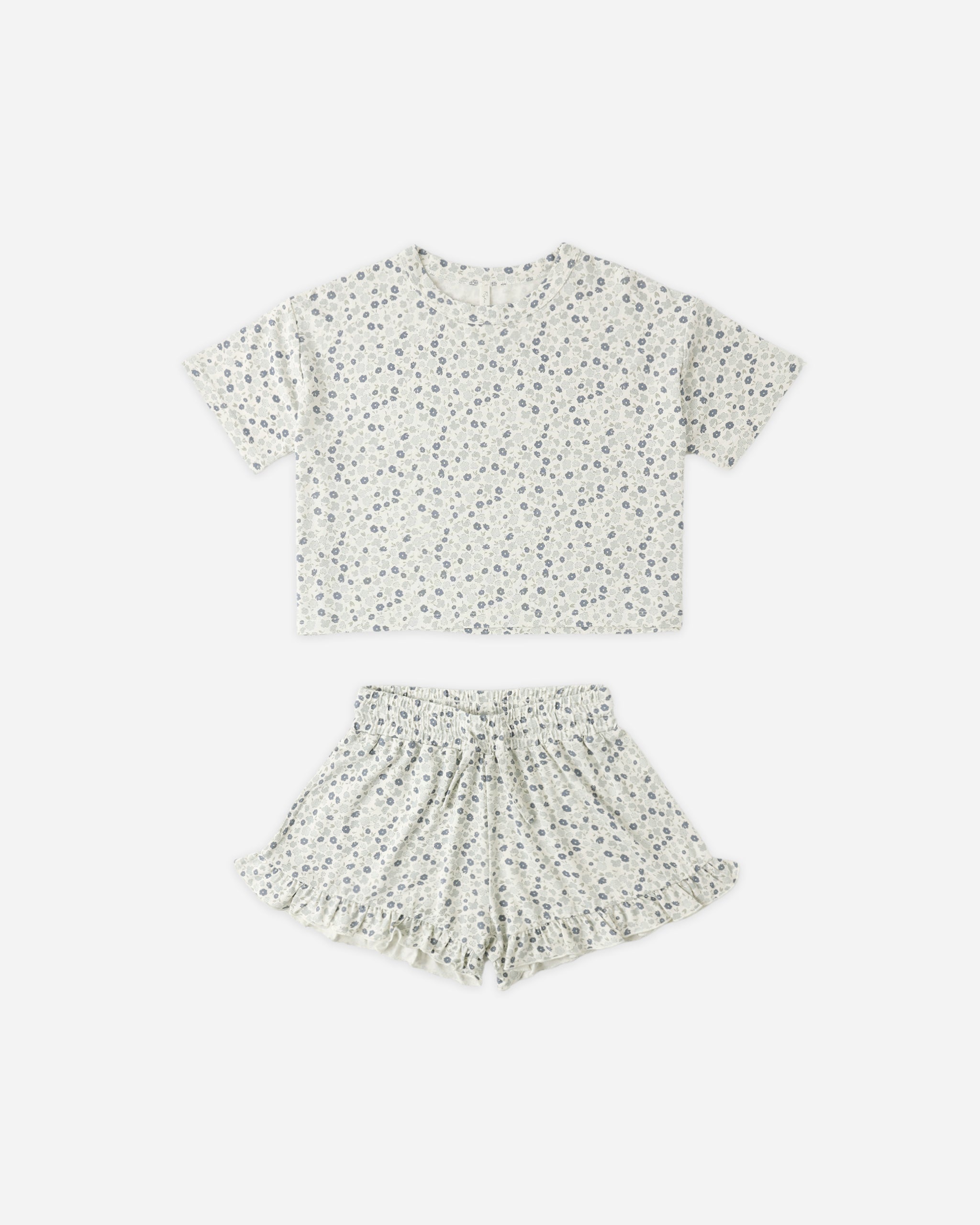 Mosie Set Blue Ditsy