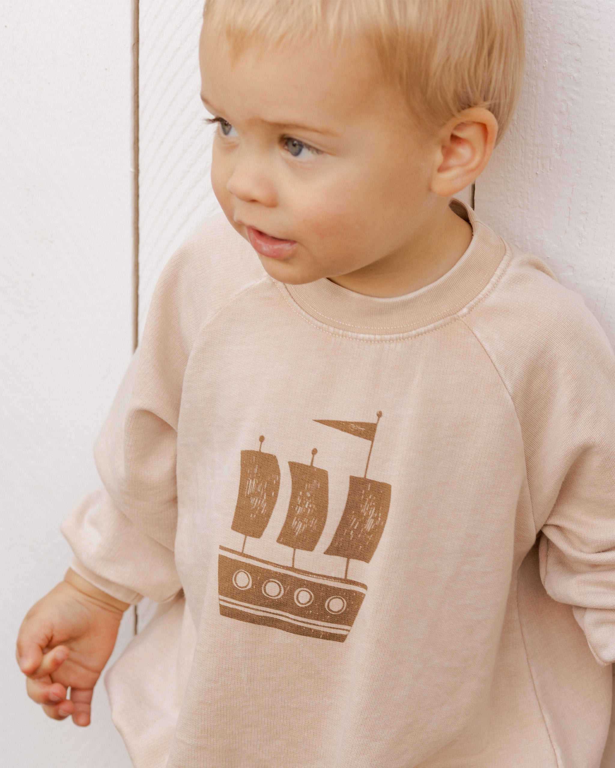 Crewneck Romper || Ship - Rylee + Cru | Kids Clothes | Trendy Baby Clothes | Modern Infant Outfits |