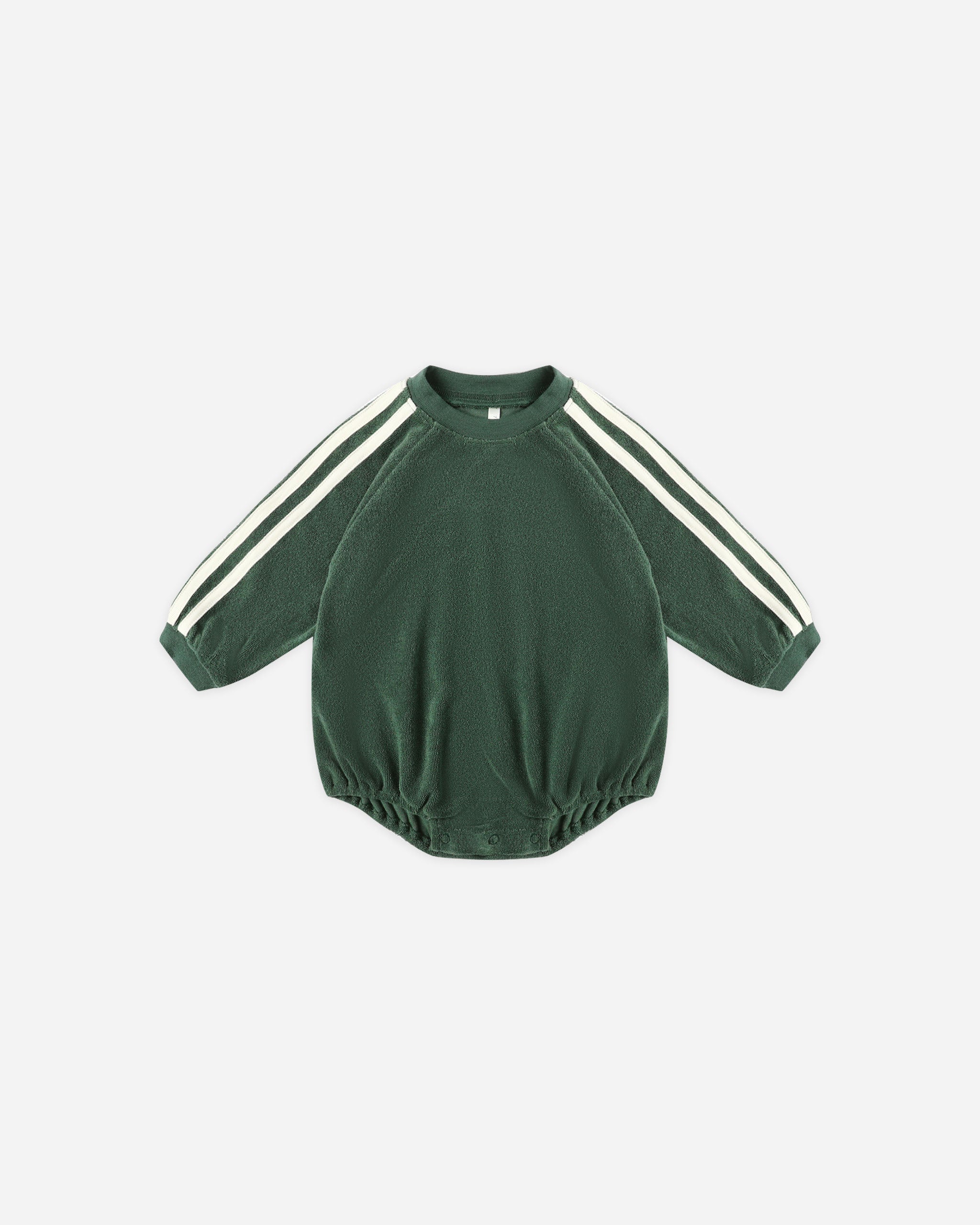 Crewneck Romper || Green - Rylee + Cru | Kids Clothes | Trendy Baby Clothes | Modern Infant Outfits |