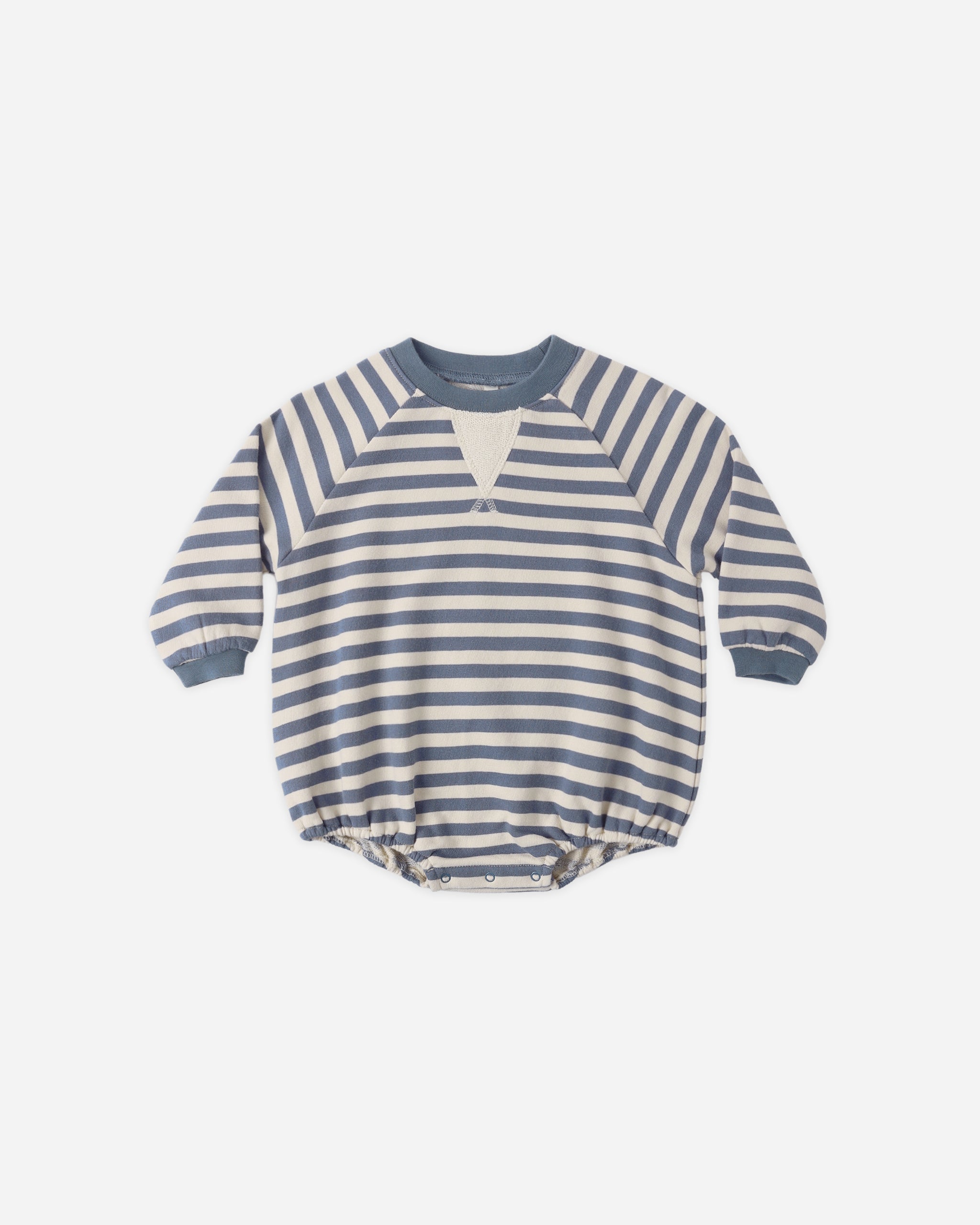 Crewneck Romper Marine Stripe