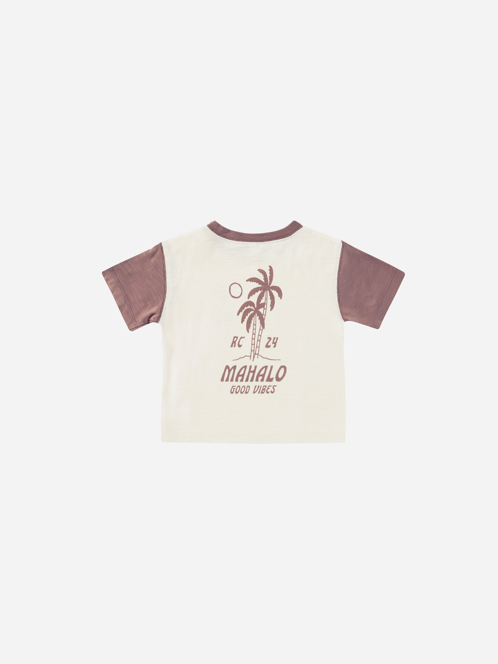 Contrast Short Sleeve Tee || Mahalo - Rylee + Cru | Kids Clothes | Trendy Baby Clothes | Modern Infant Outfits |