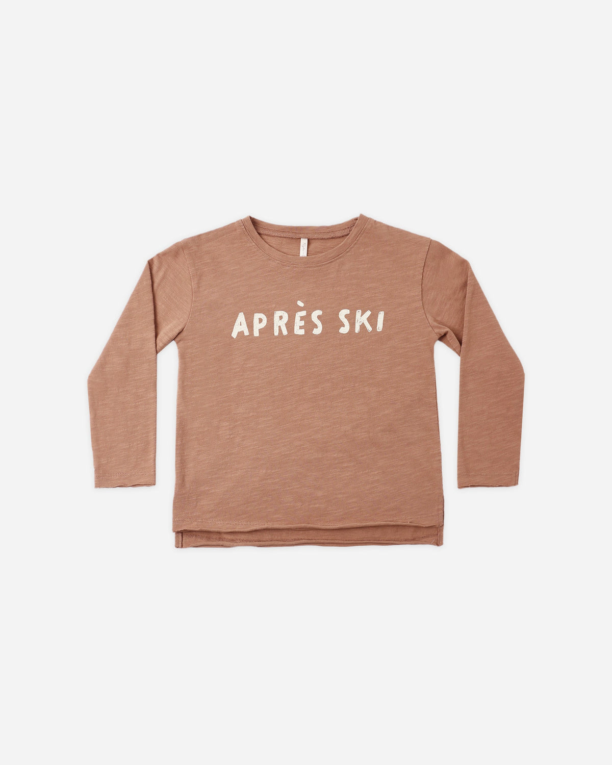 Raw Edge Long Sleeve Tee Apres Ski