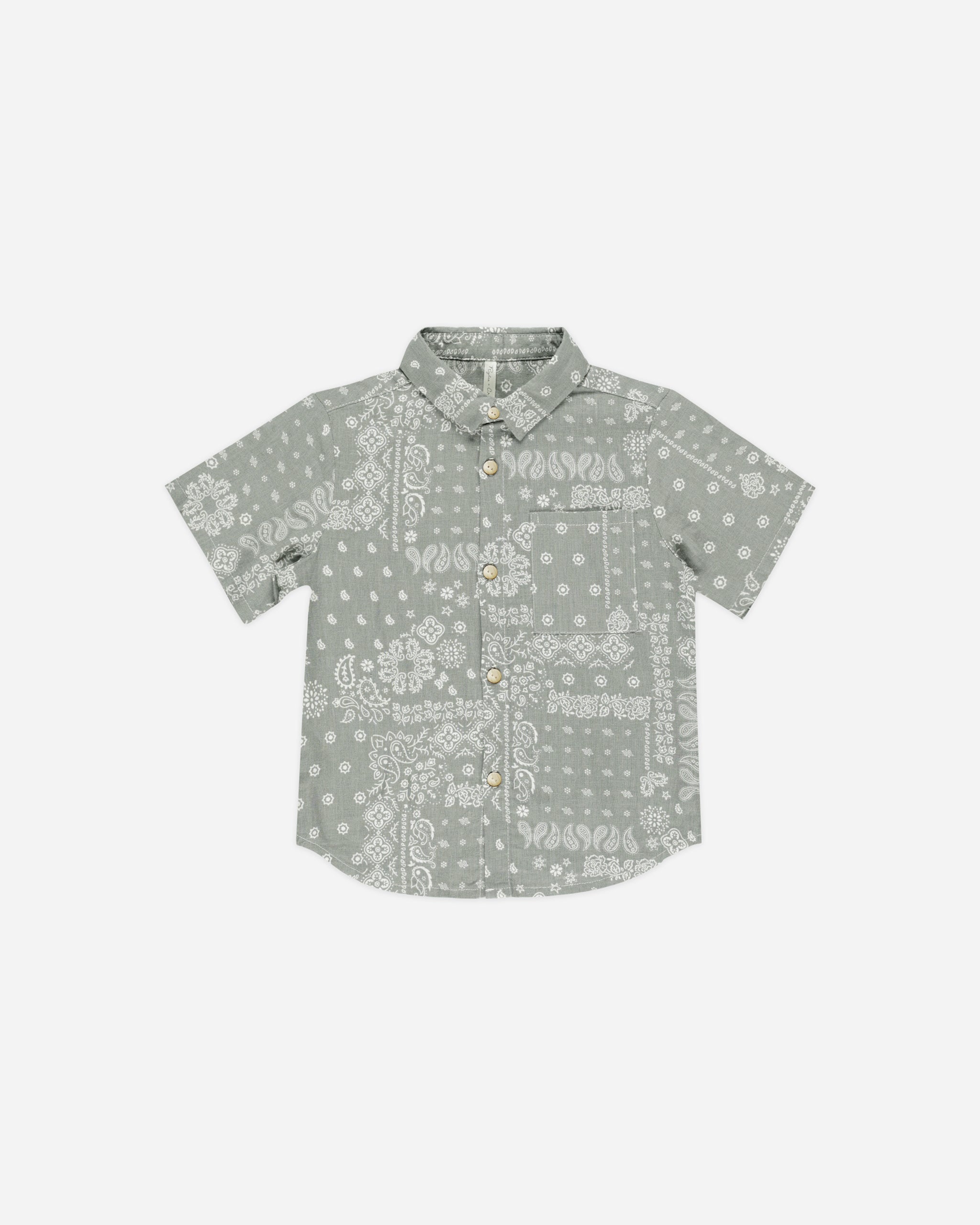 Collared Short Sleeve Shirt || Laurel Bandana