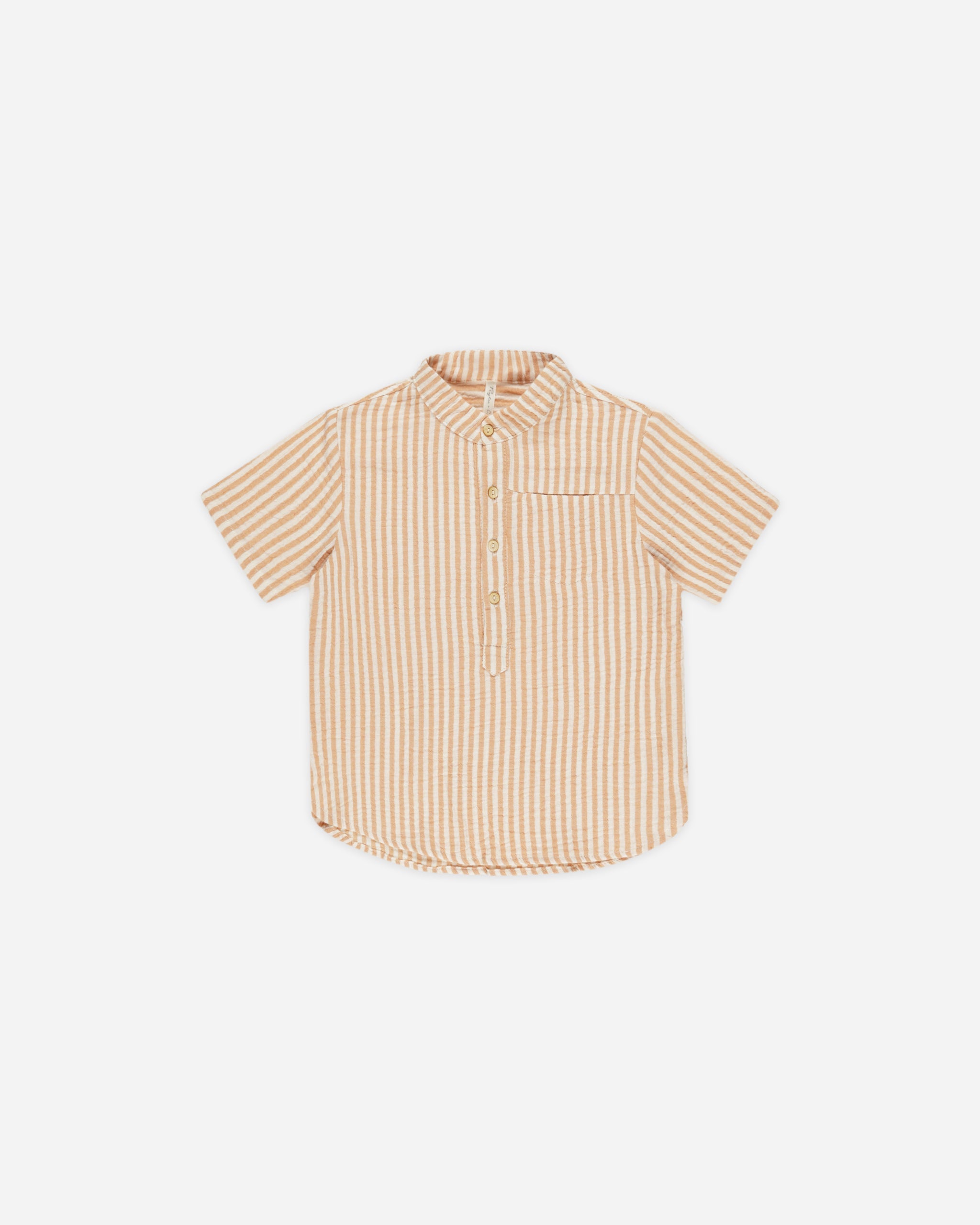 Mason Shirt || Grapefruit Stripe