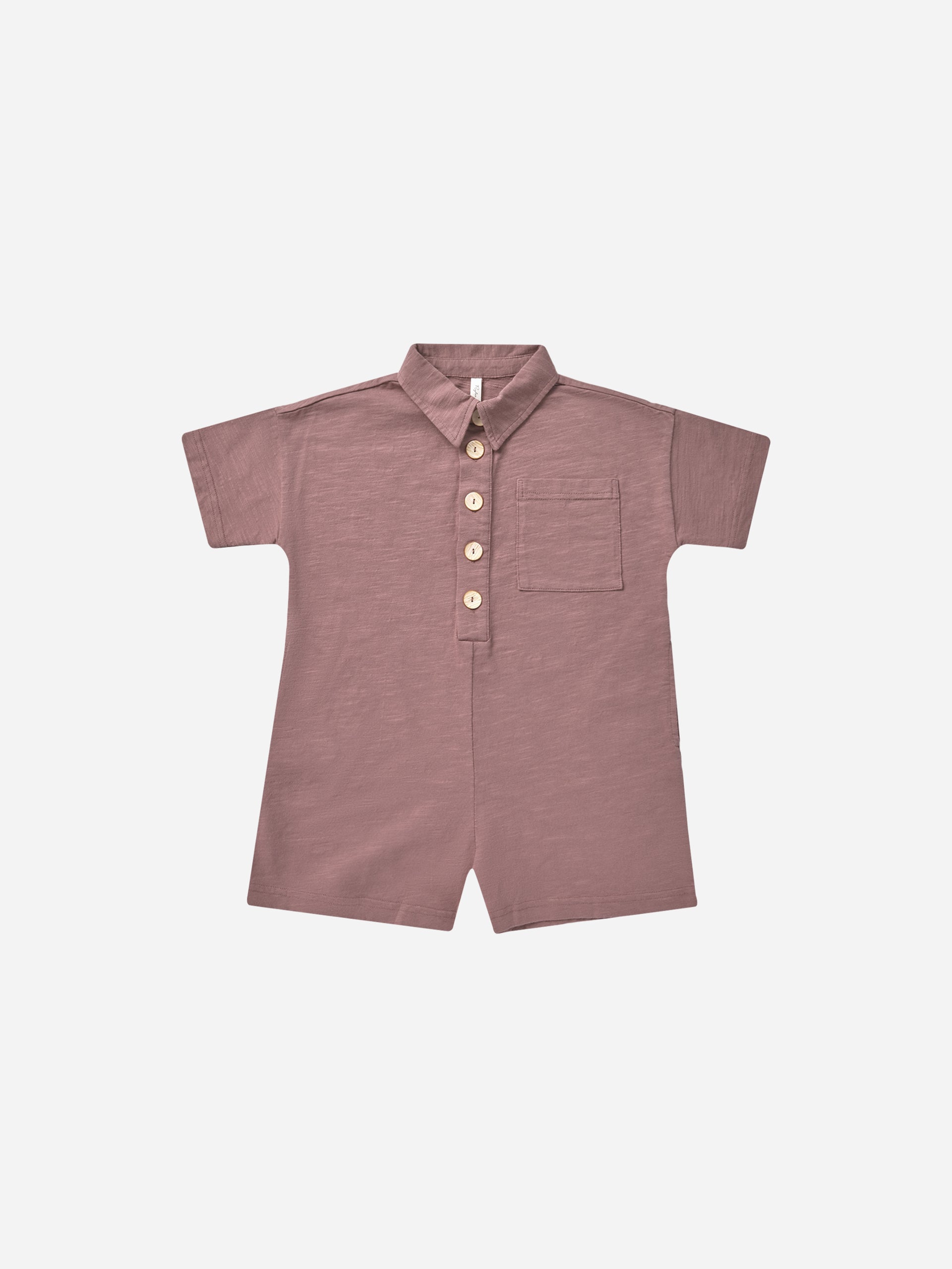 Frankie Romper || Mulberry - Rylee + Cru | Kids Clothes | Trendy Baby Clothes | Modern Infant Outfits |