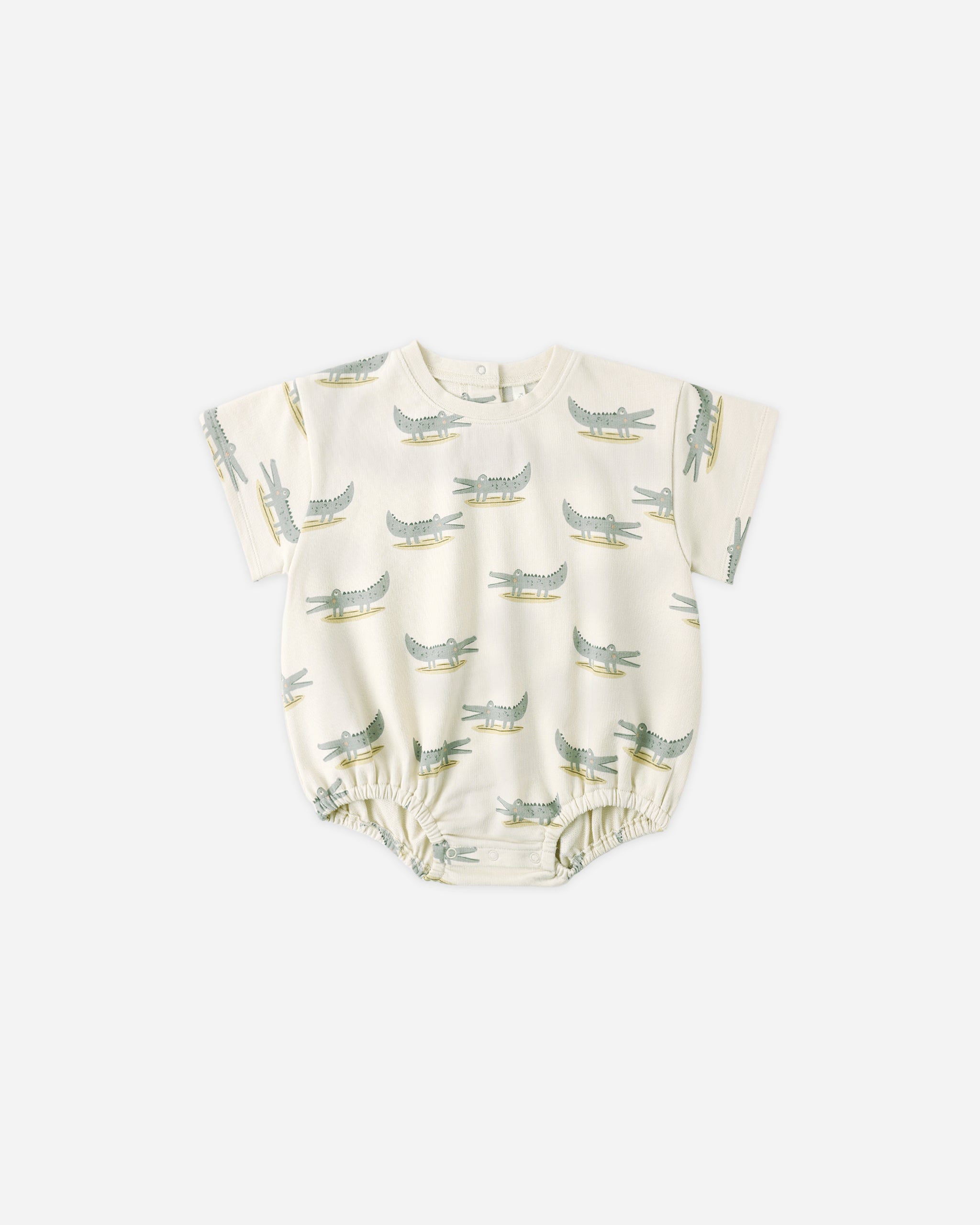 Relaxed Bubble Romper Alligators - Rylee + Cru | Kids Clothes | Trendy Baby Clothes | Modern Infant Outfits |