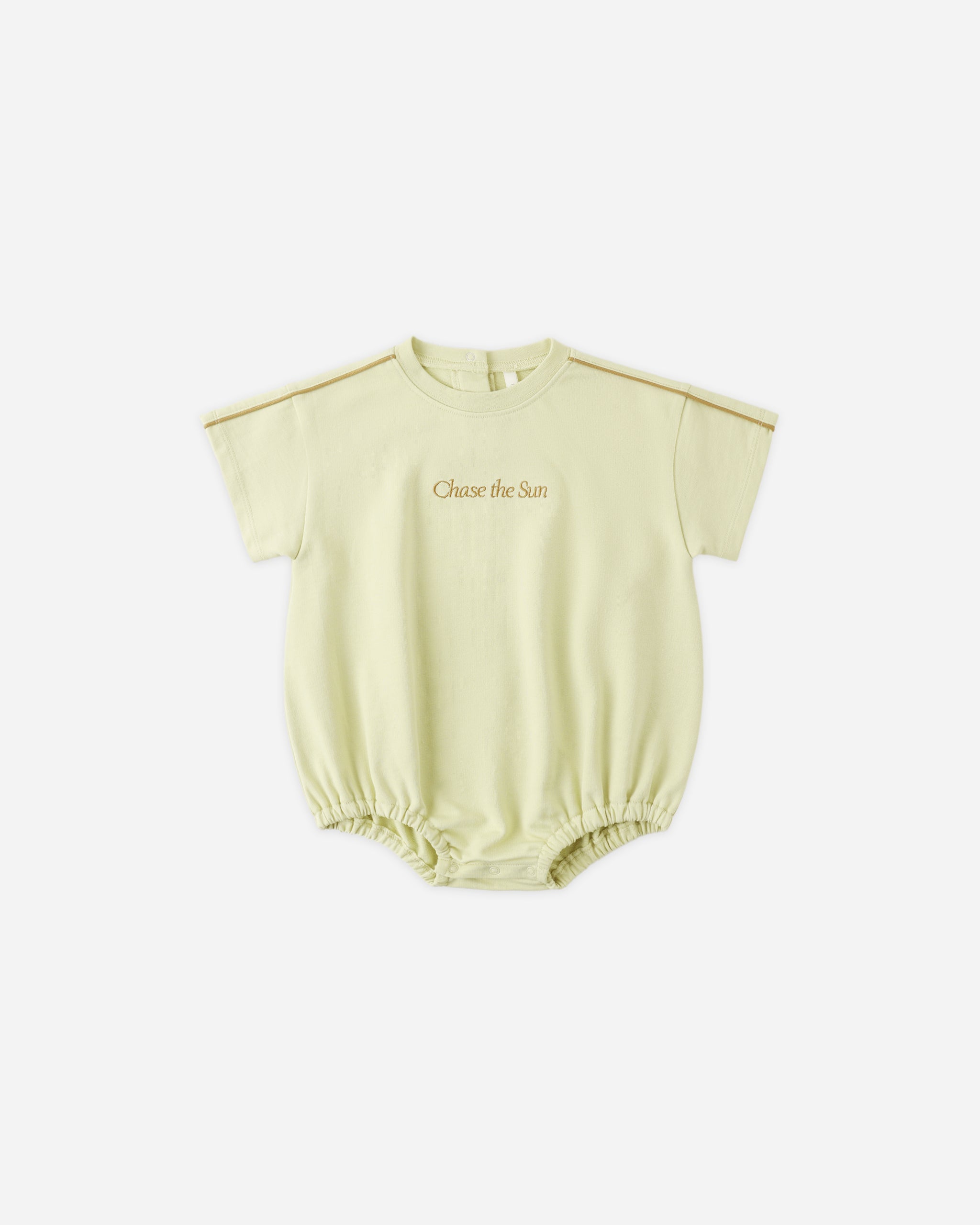 Relaxed Bubble Romper Chase The Sun - Rylee + Cru | Kids Clothes | Trendy Baby Clothes | Modern Infant Outfits |