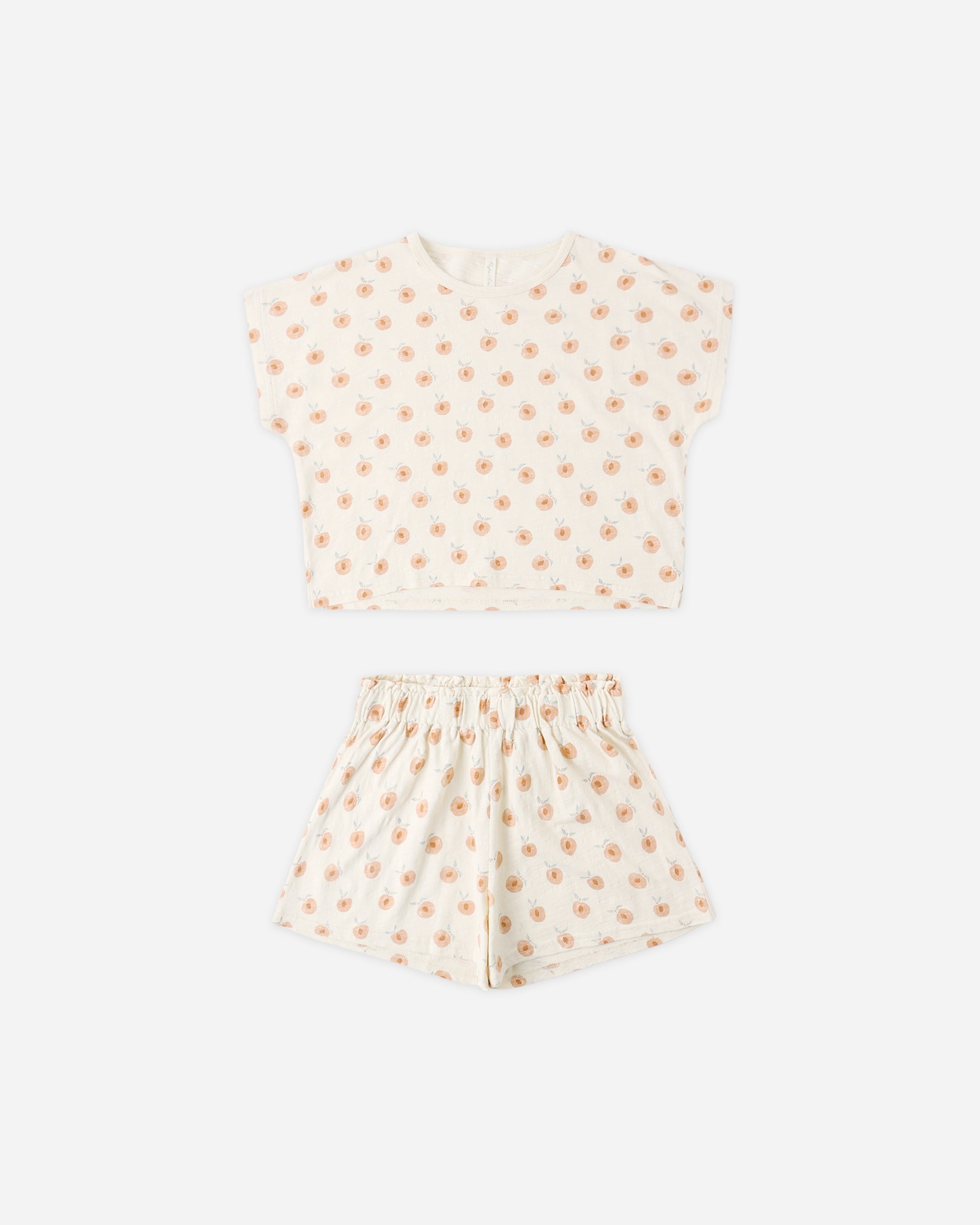 Raegan Set Peaches - Rylee + Cru | Kids Clothes | Trendy Baby Clothes | Modern Infant Outfits |