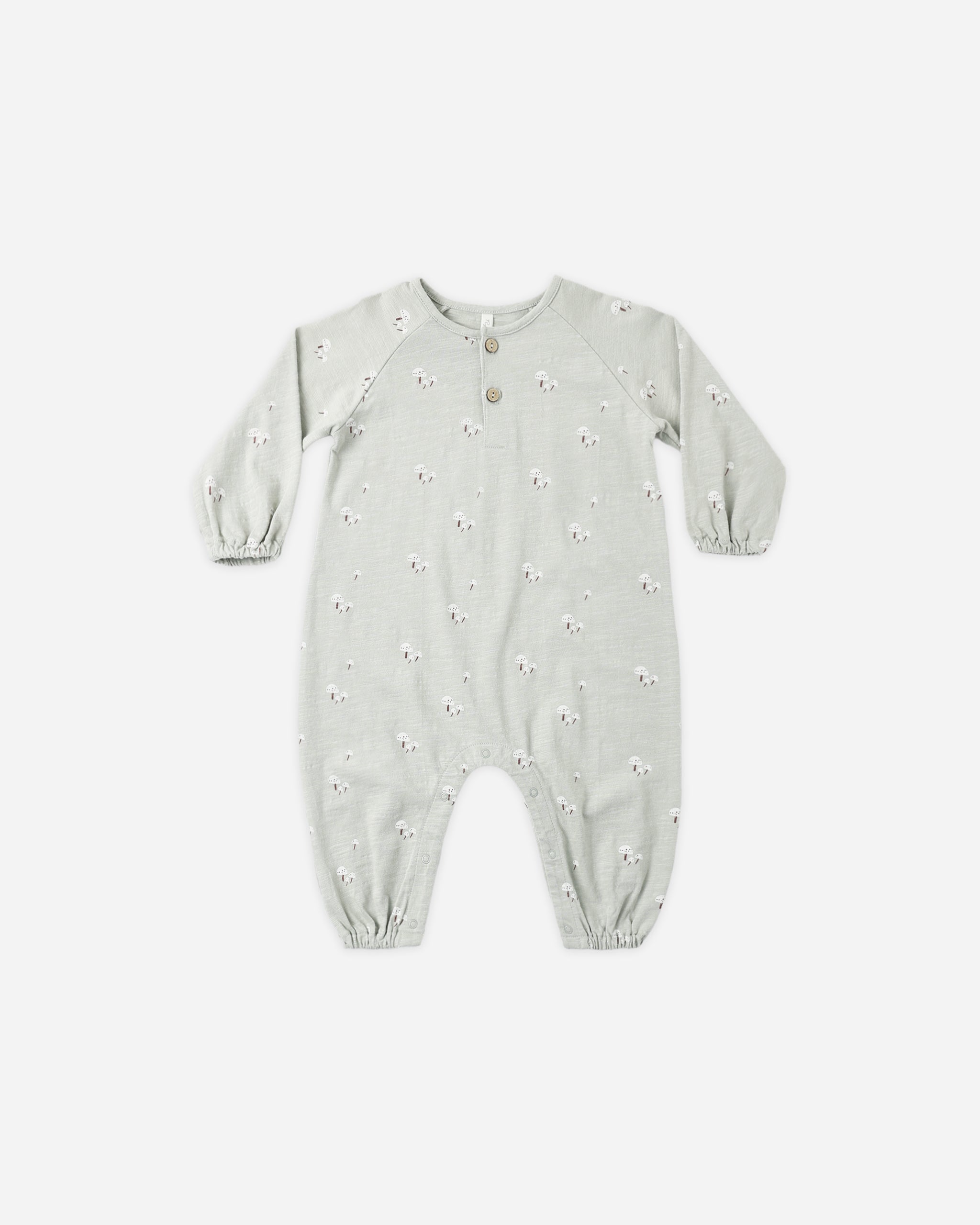 Henley Jumpsuit Mushrooms - Rylee + Cru | Kids Clothes | Trendy Baby Clothes | Modern Infant Outfits |