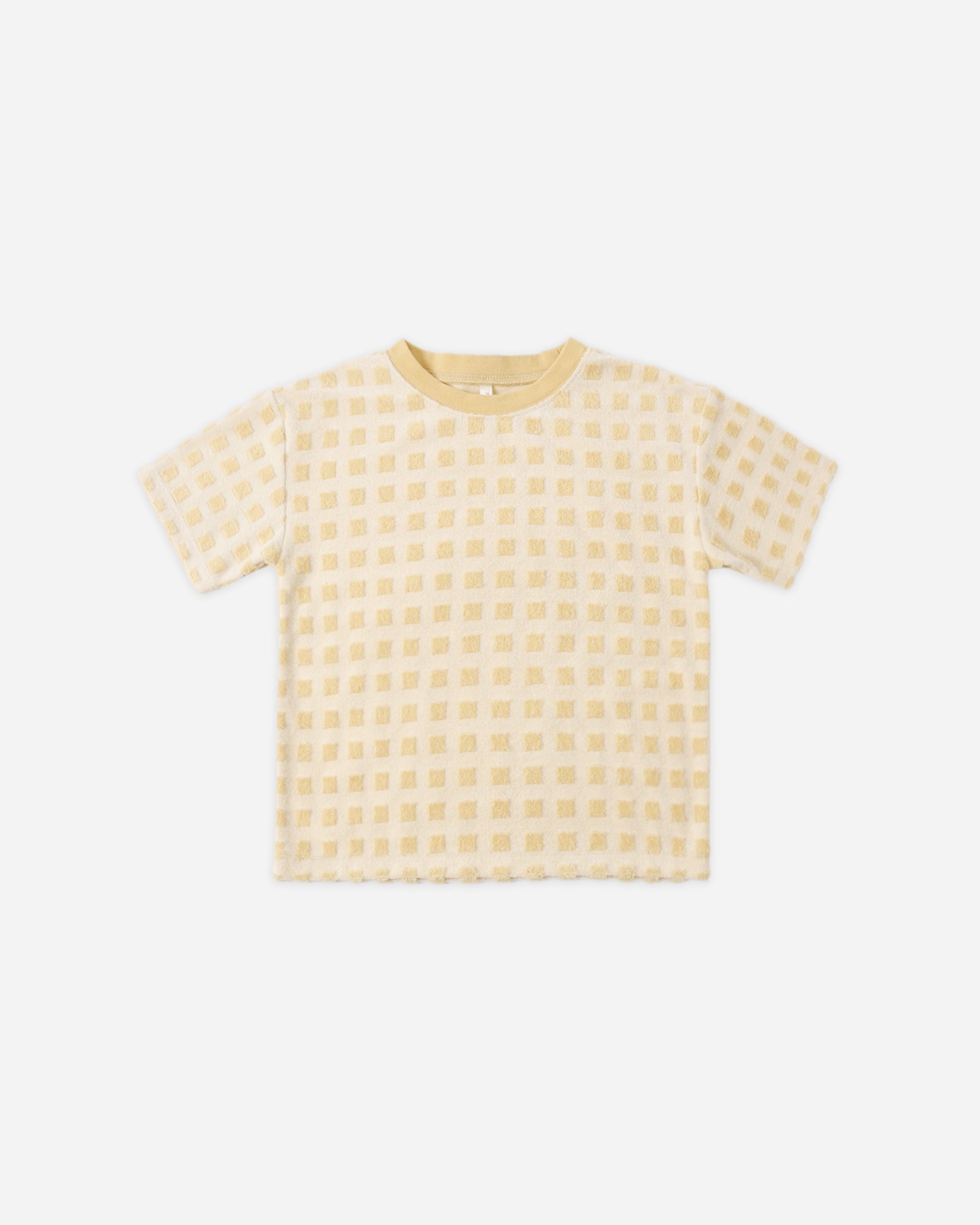 Relaxed Tee Butterscotch Grid
