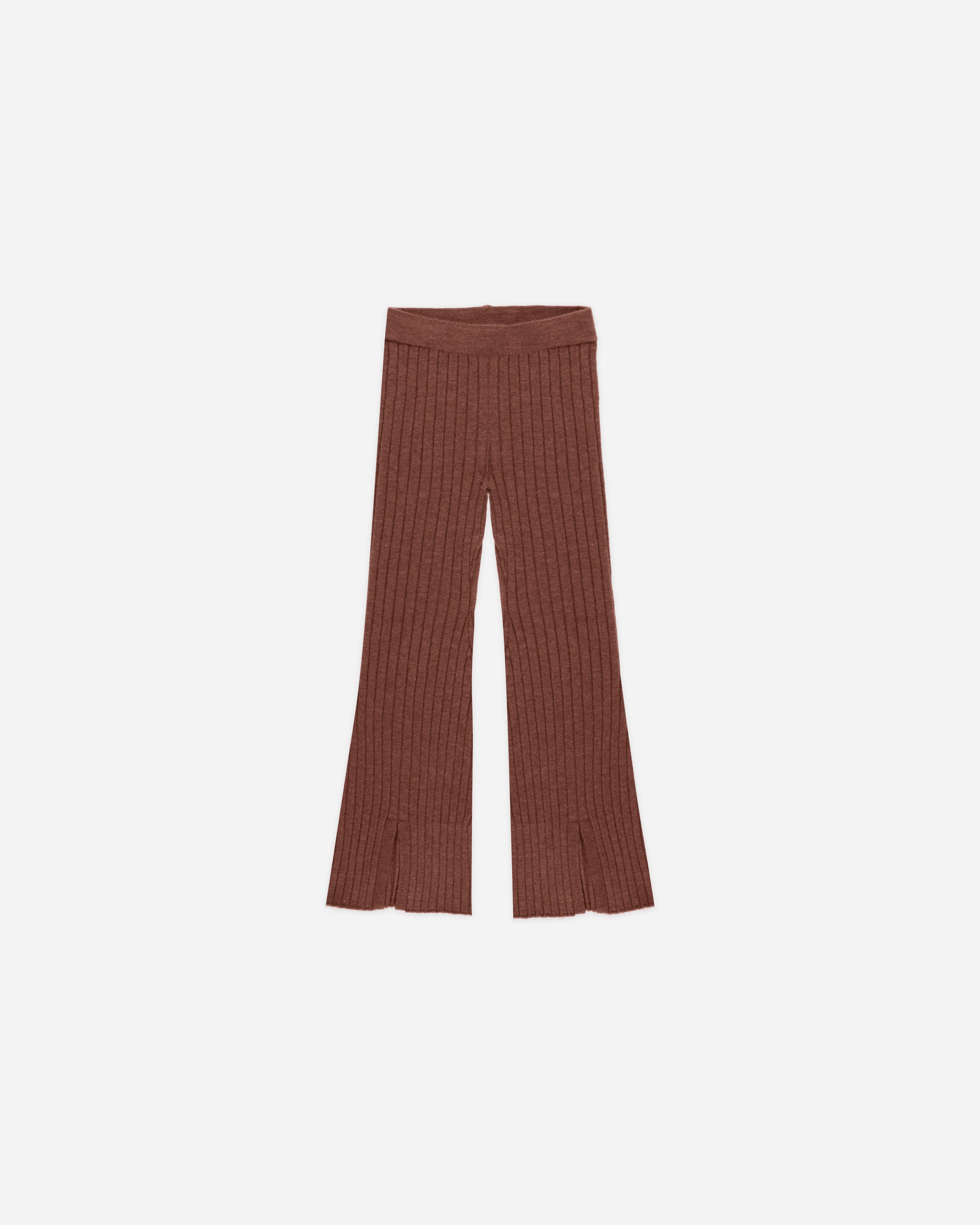 Flare Knit Pant || Brick