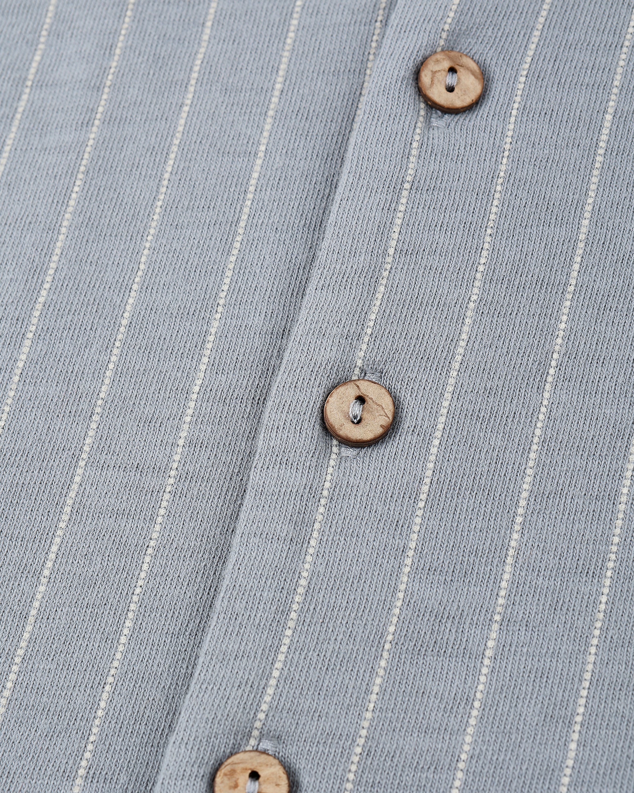 Lapel Collar Shirt || Blue Stripe