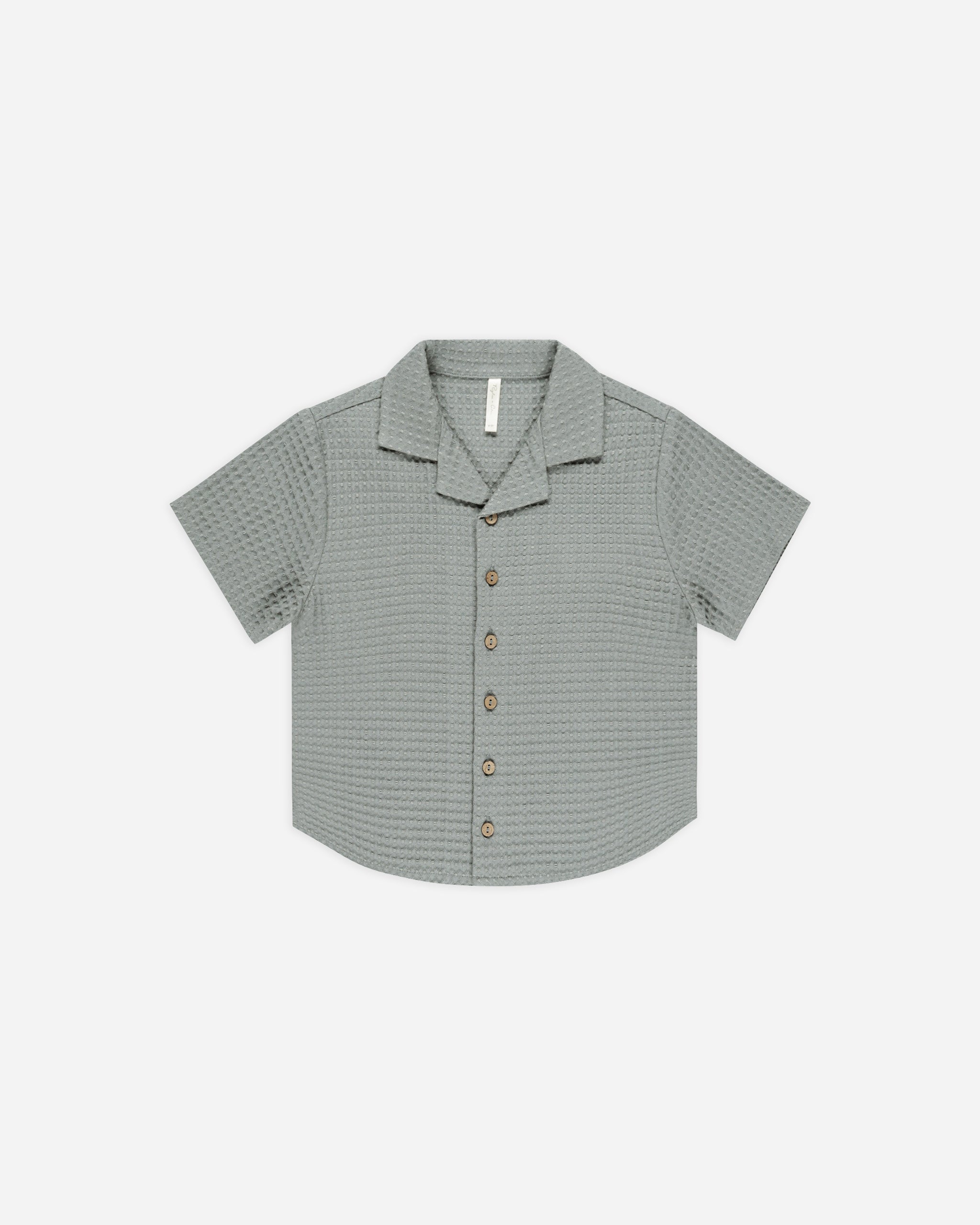 Lapel Collar Shirt || Eucalyptus