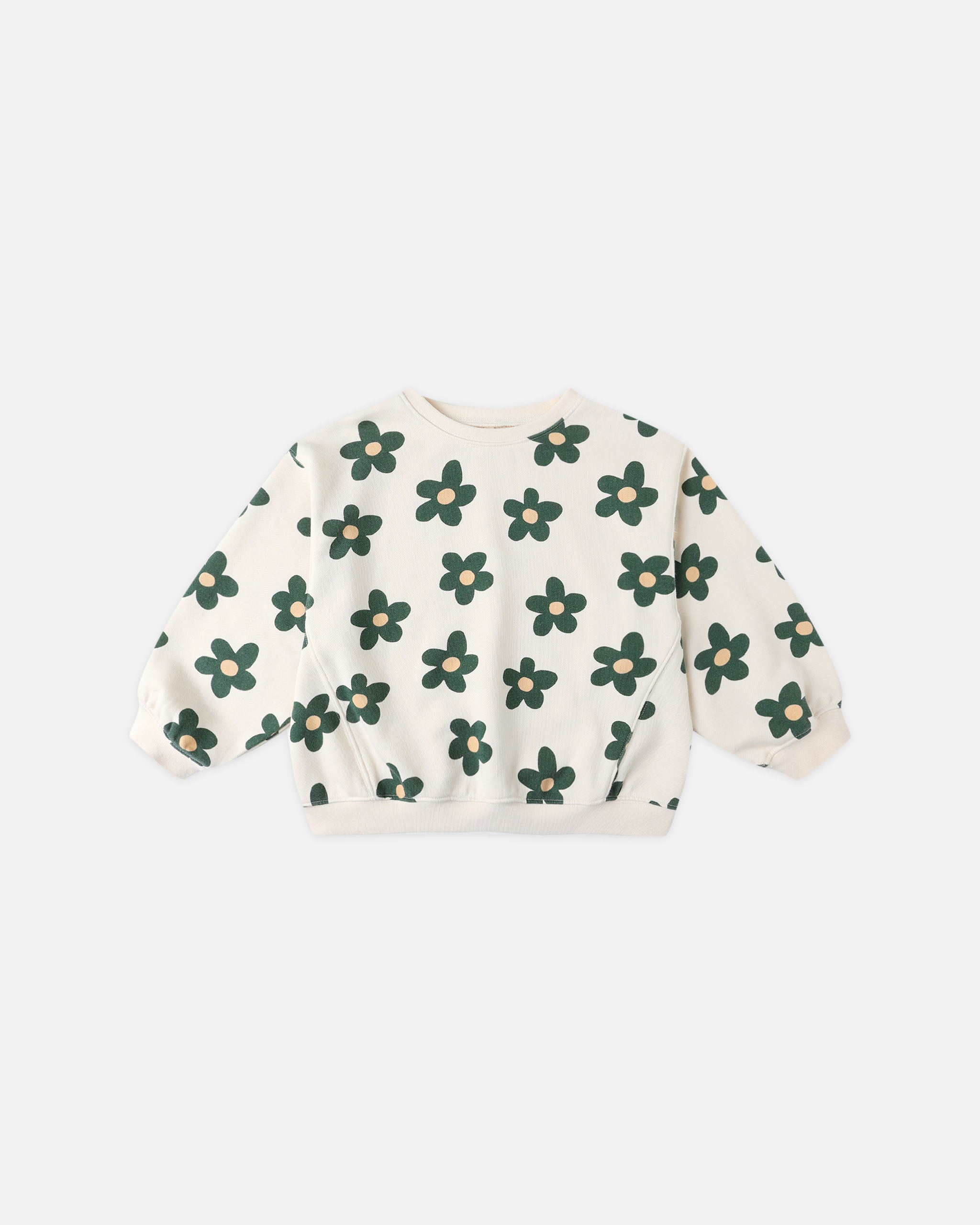 Oversized Sweatshirt || Daisy - Rylee + Cru | Kids Clothes | Trendy Baby Clothes | Modern Infant Outfits |