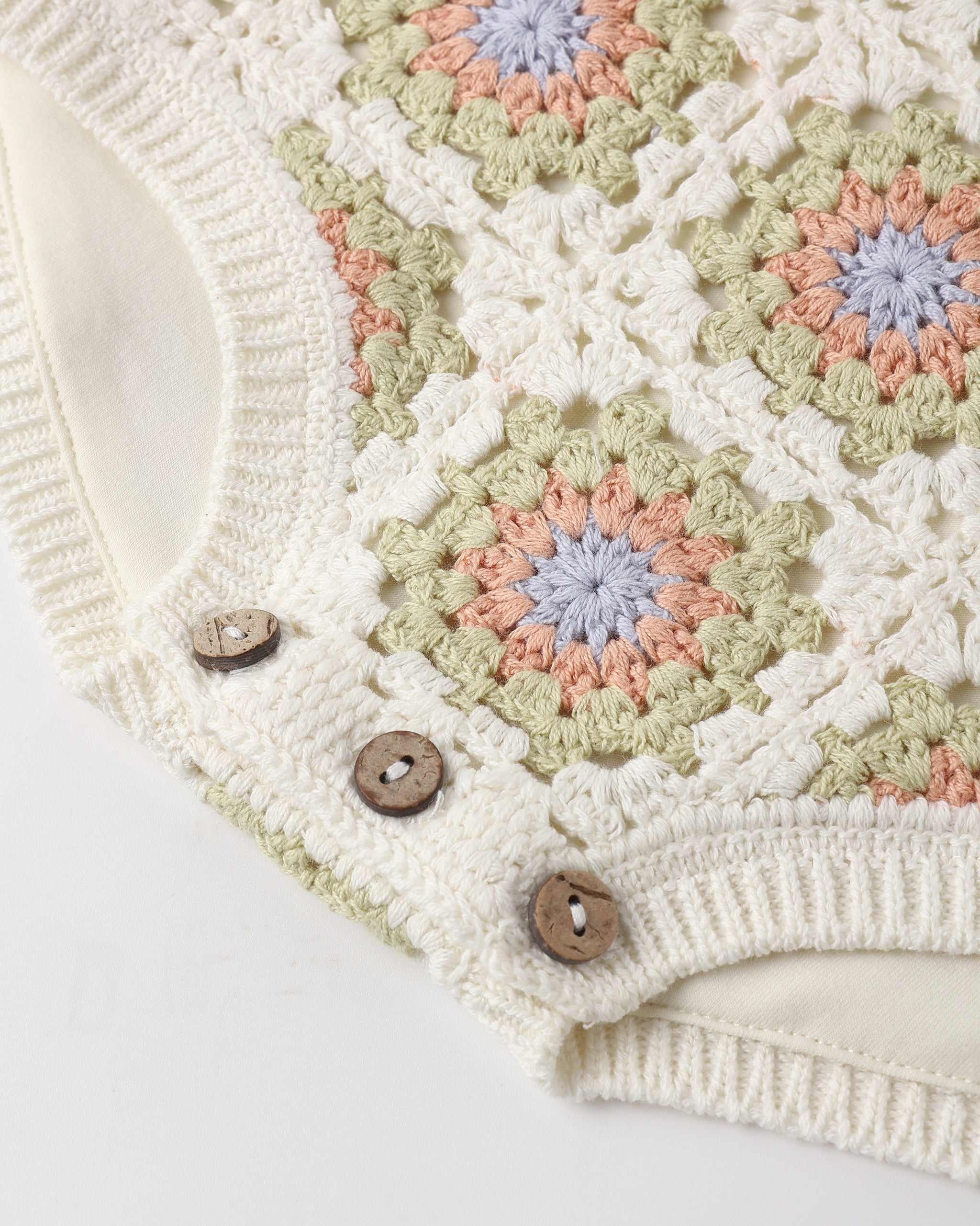 Crochet Romper Citron Daisy Check - Rylee + Cru | Kids Clothes | Trendy Baby Clothes | Modern Infant Outfits |