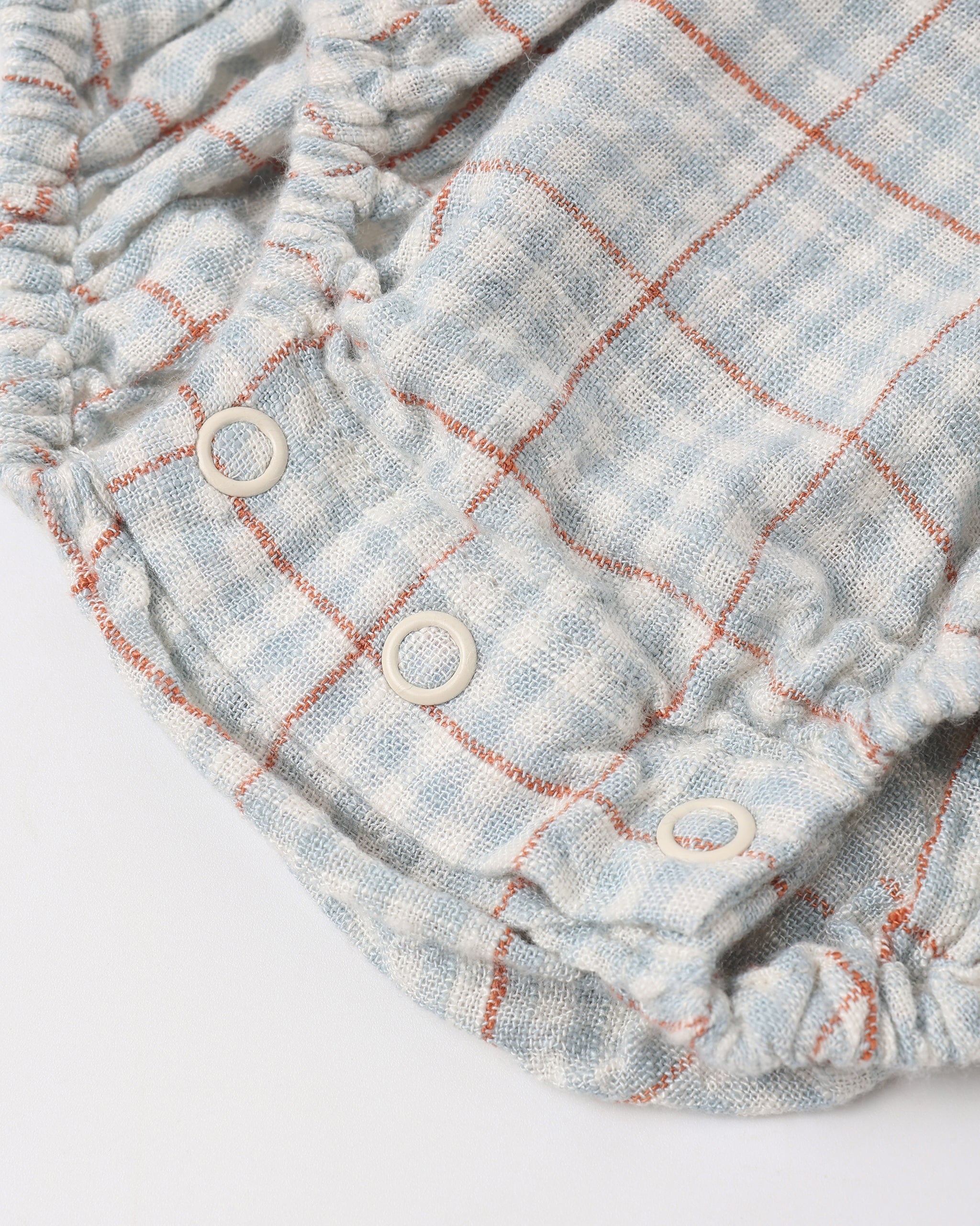 Kalea Romper Light Blue Plaid - Rylee + Cru | Kids Clothes | Trendy Baby Clothes | Modern Infant Outfits |
