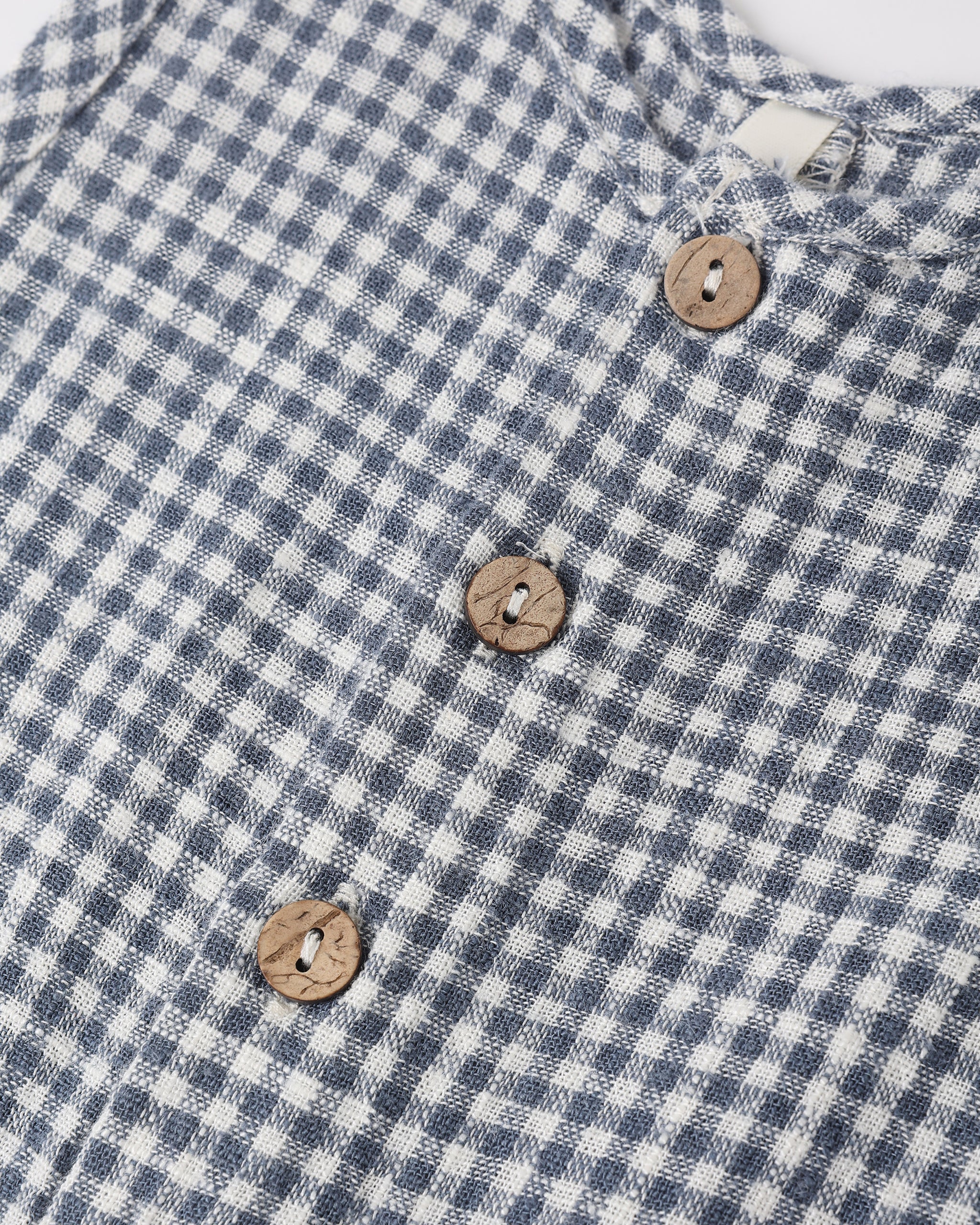 Mavrick Romper Marine Gingham