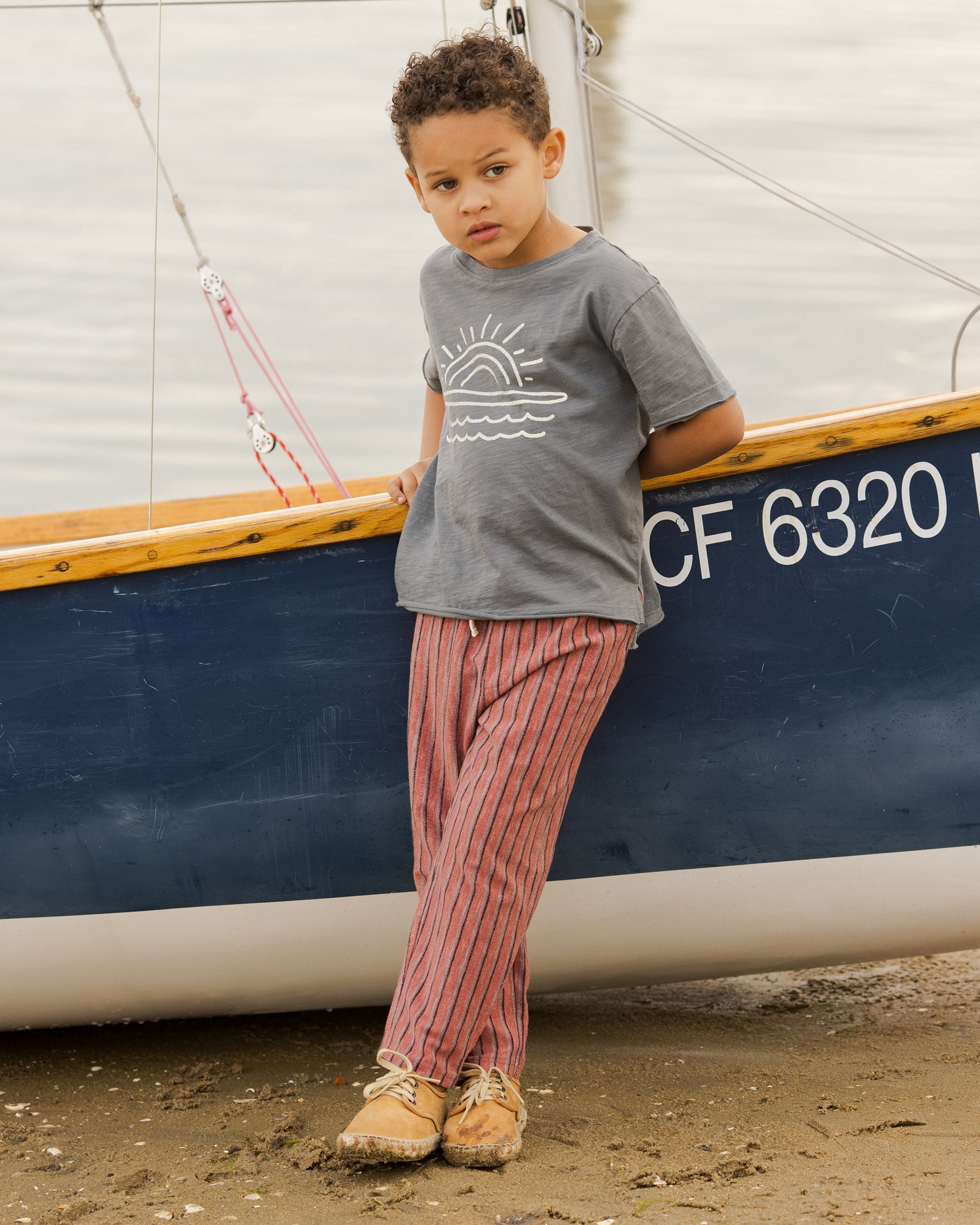 Rory Pant || Red Multi-Stripe - Rylee + Cru | Kids Clothes | Trendy Baby Clothes | Modern Infant Outfits |