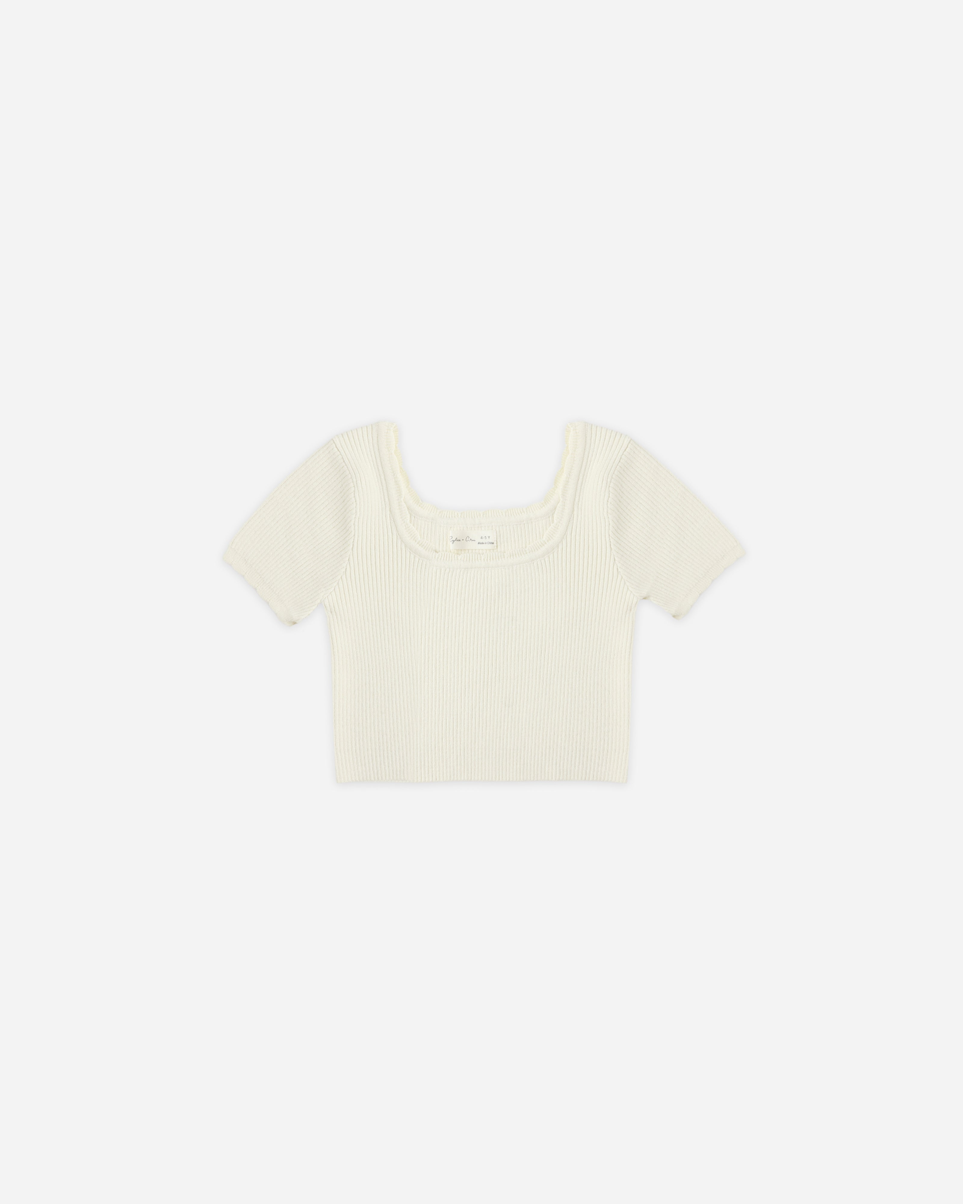 Scallop Tee || Natural