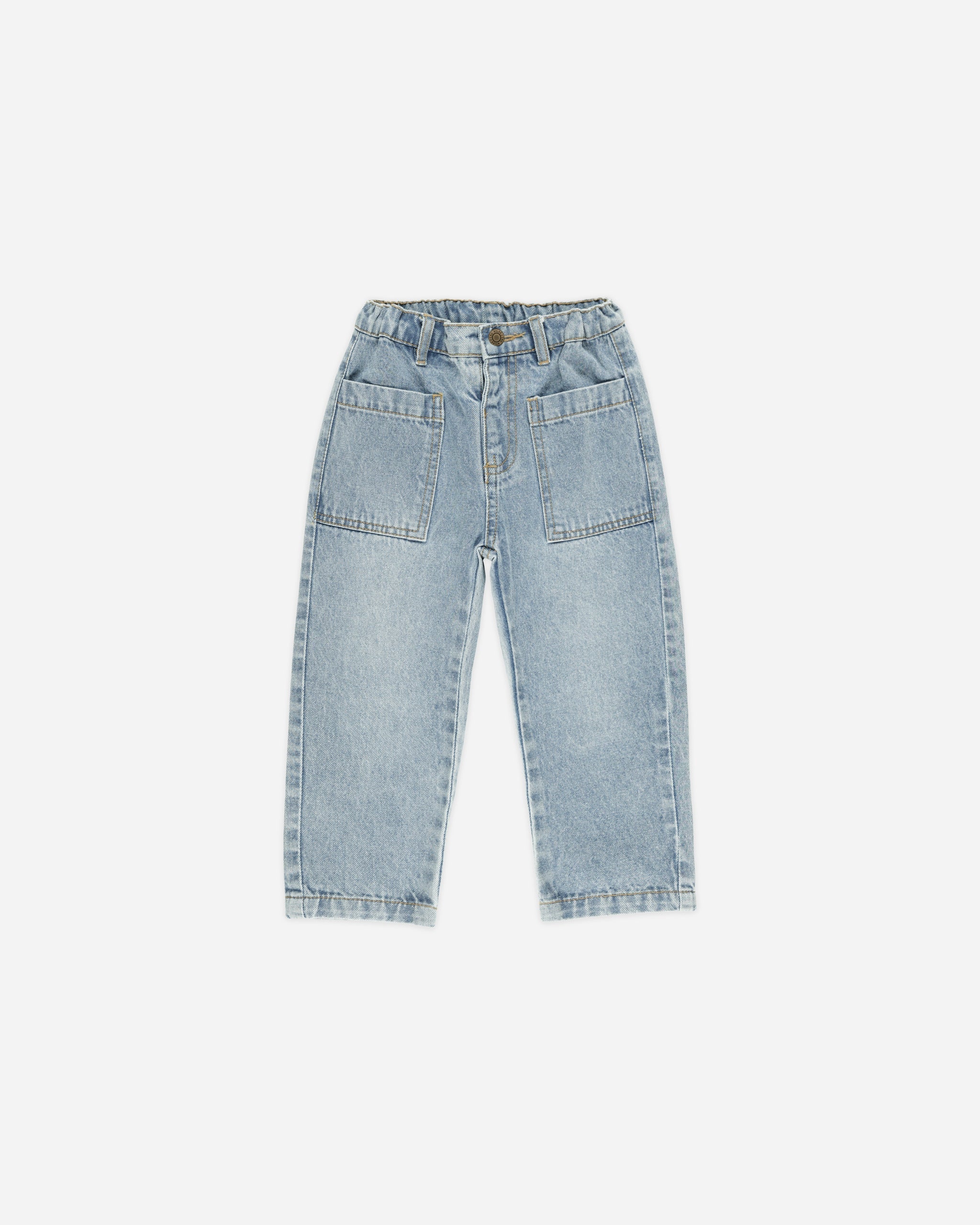 Jasper Pant || Light Washed Denim