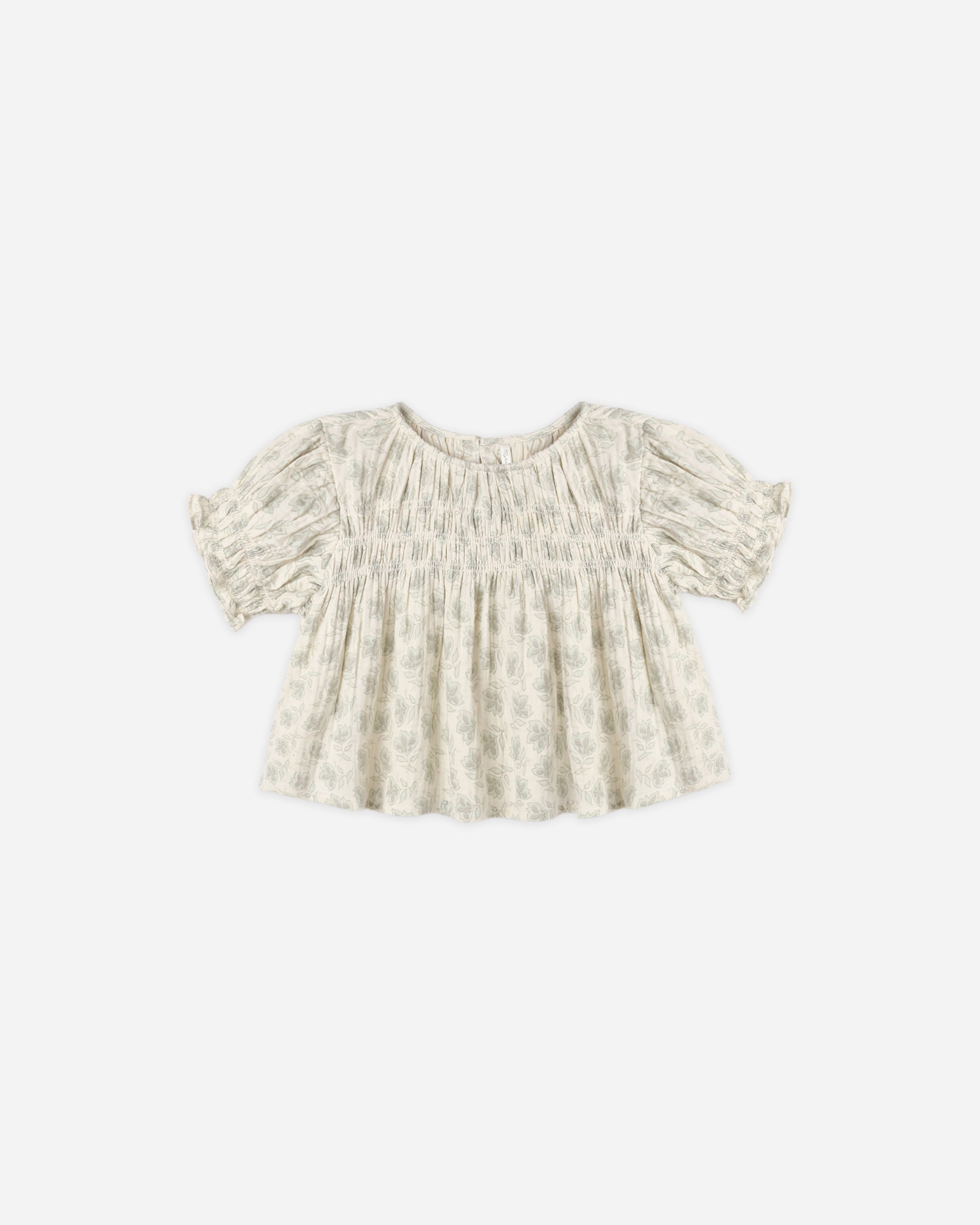 Colette Top Green Iris - Rylee + Cru | Kids Clothes | Trendy Baby Clothes | Modern Infant Outfits |