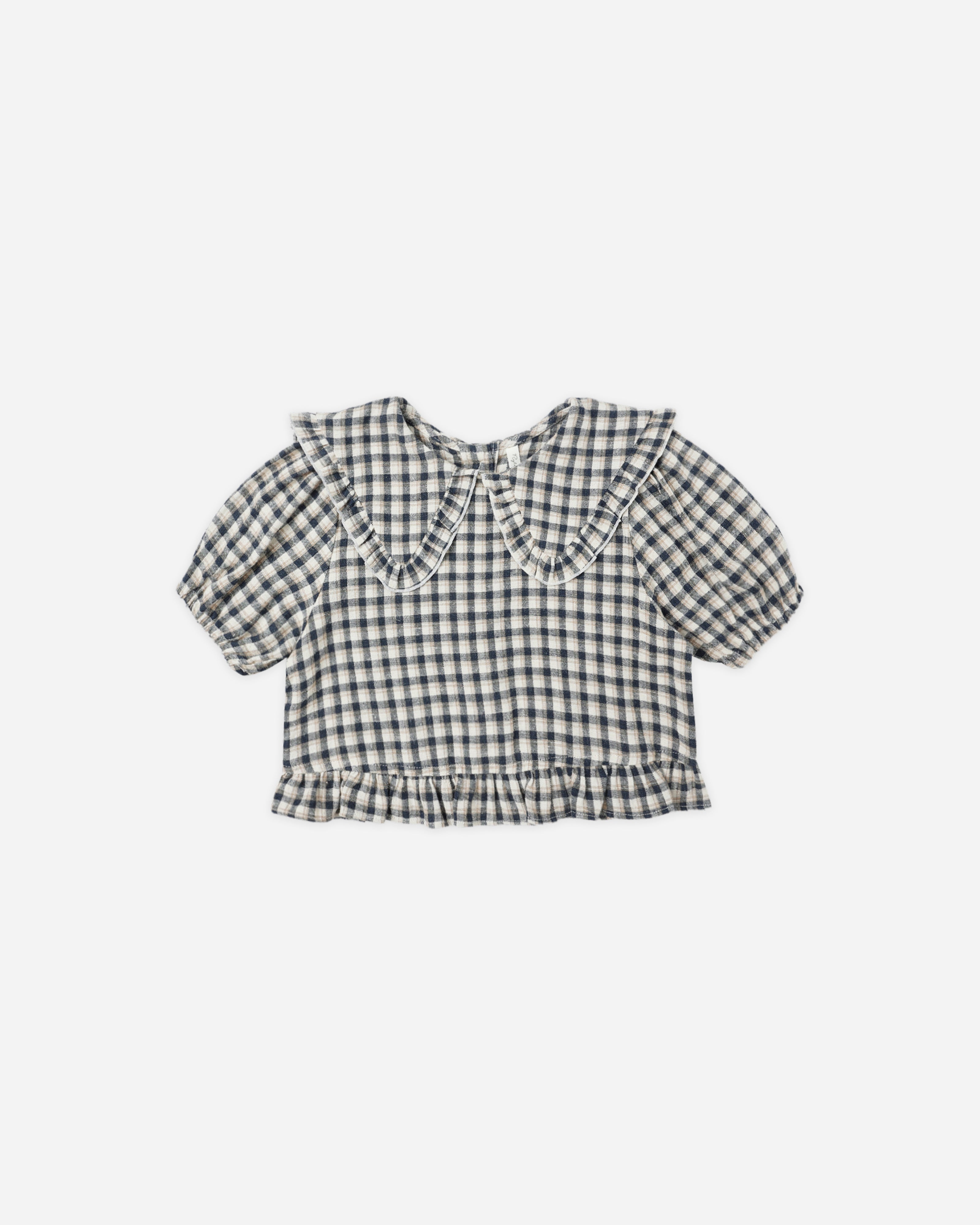 Prairie Blouse || Navy Check