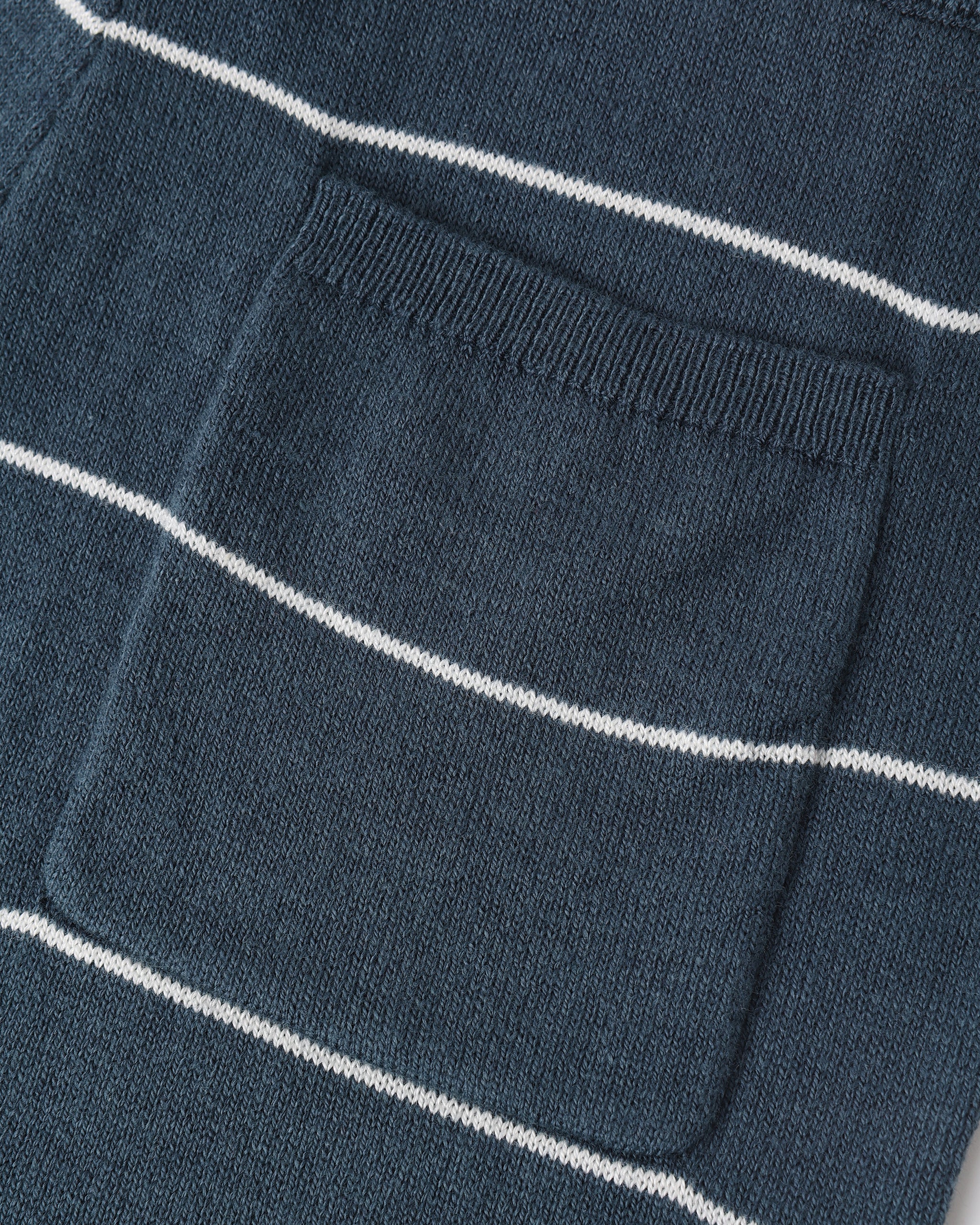 Chandler Knit Short Navy Stripe - Rylee + Cru | Kids Clothes | Trendy Baby Clothes | Modern Infant Outfits |