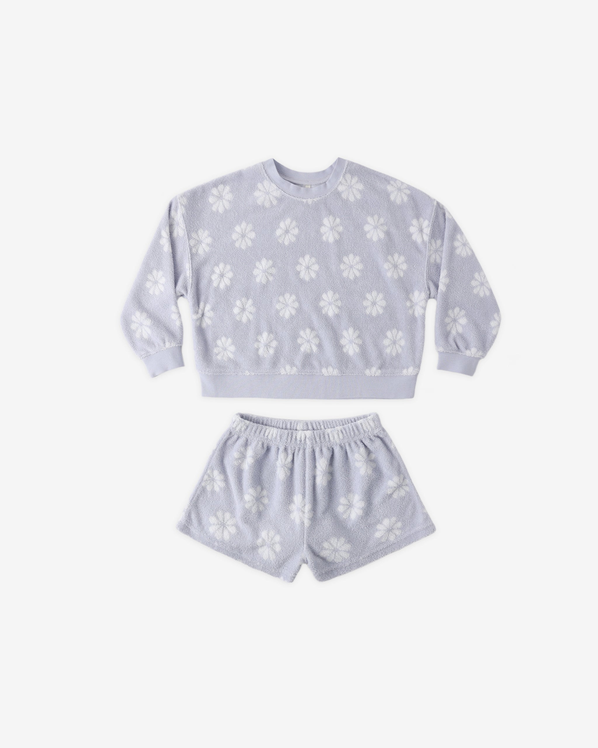 Karli Set Periwinkle Daisy - Rylee + Cru | Kids Clothes | Trendy Baby Clothes | Modern Infant Outfits |