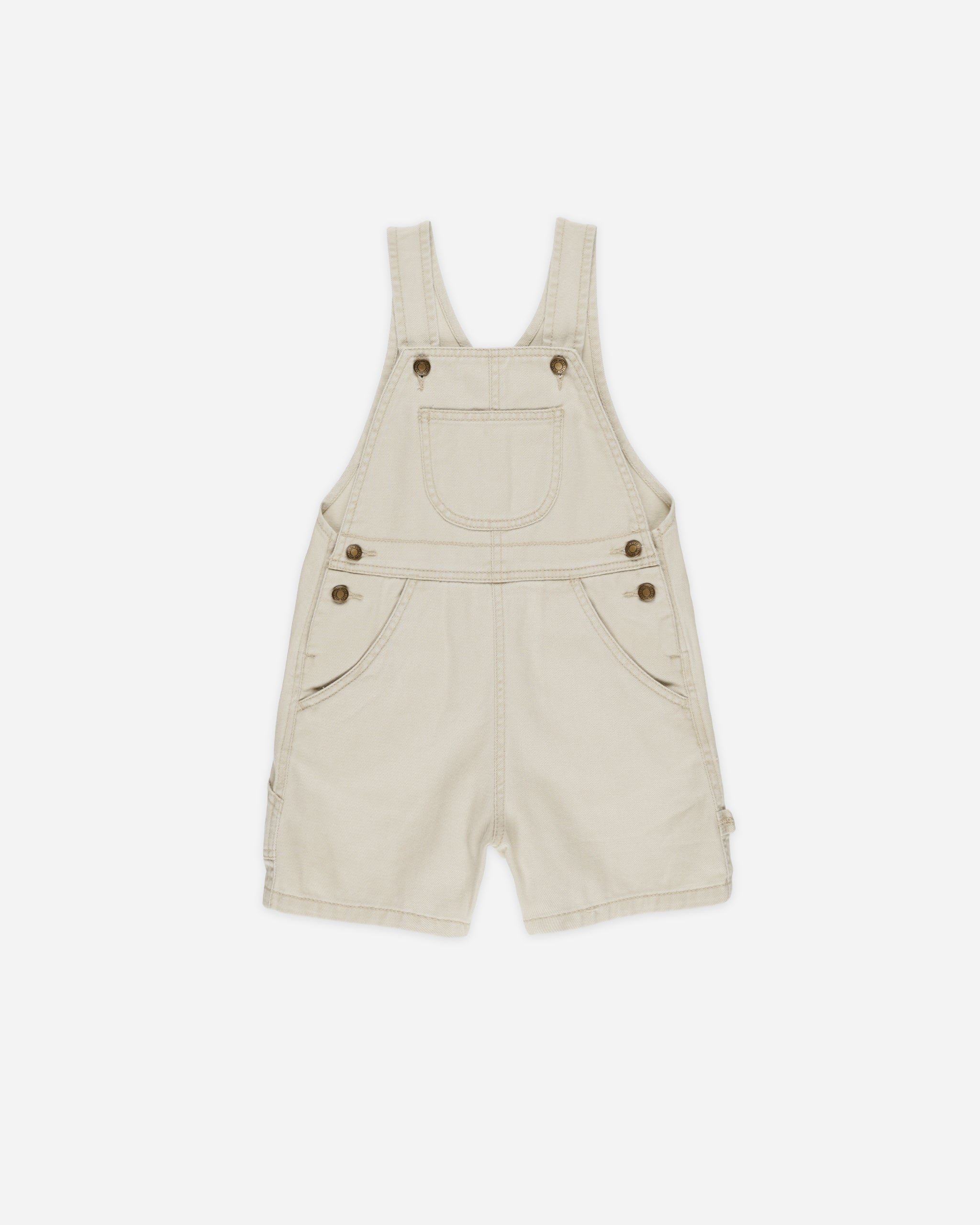 Denim Shortalls || Stone