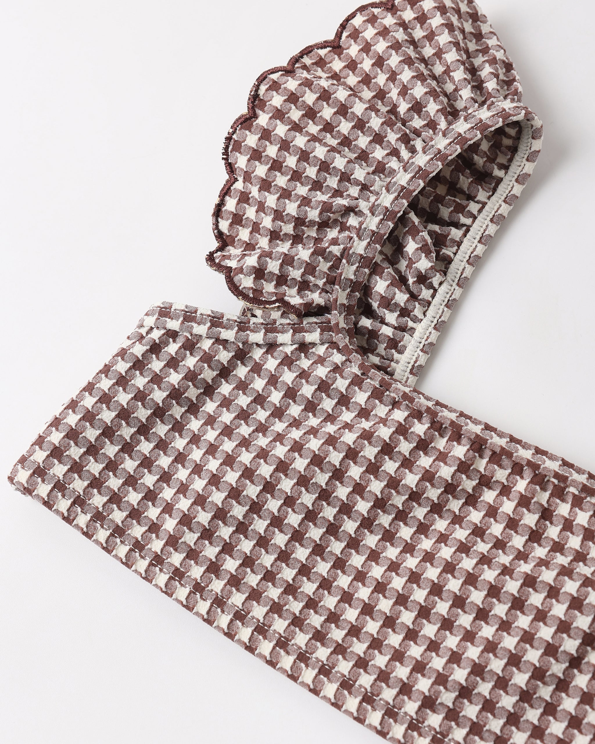 Santorini Bikini Chocolate Houndstooth