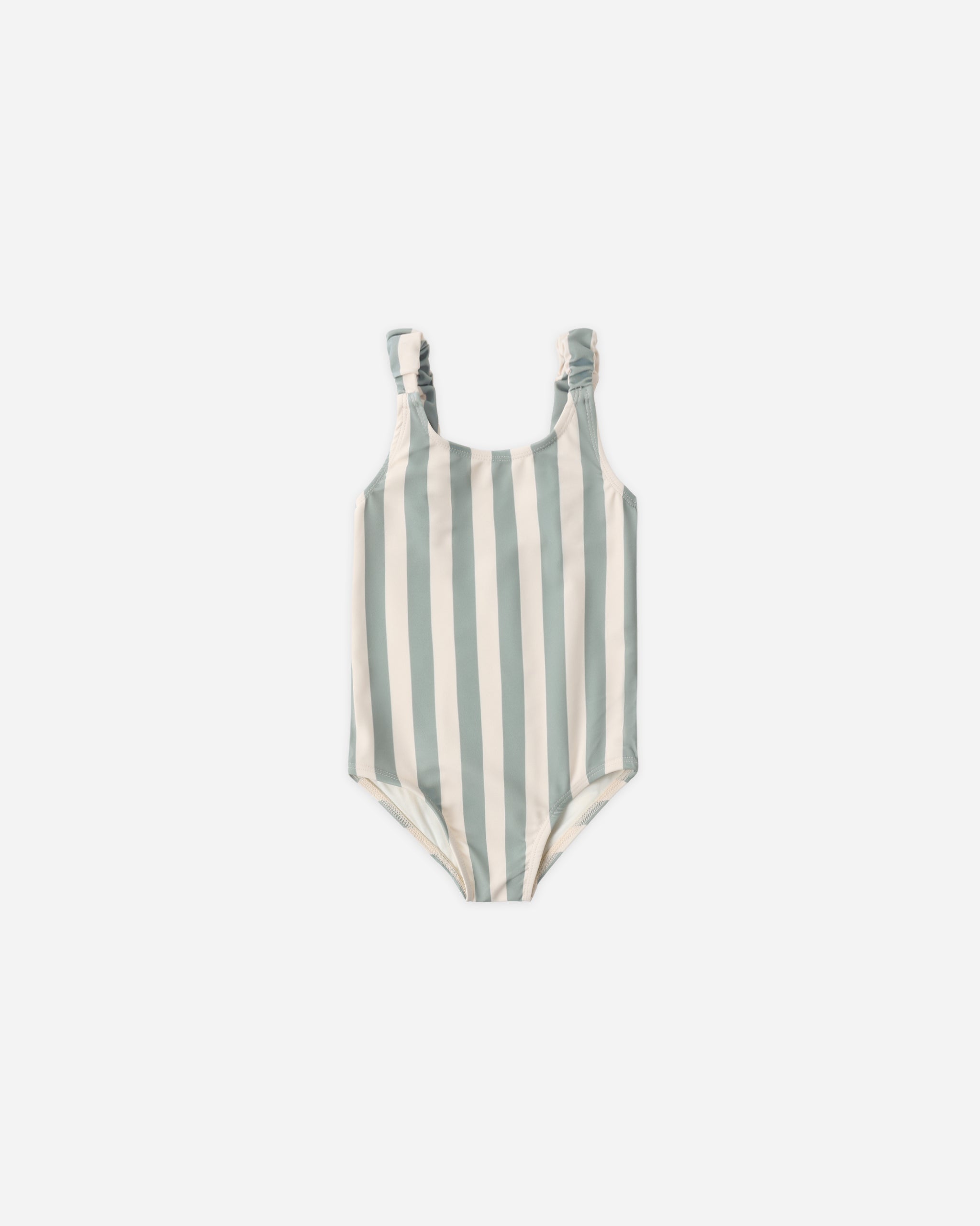 Scrunch One-Piece Green Stripe - Rylee + Cru | Kids Clothes | Trendy Baby Clothes | Modern Infant Outfits |