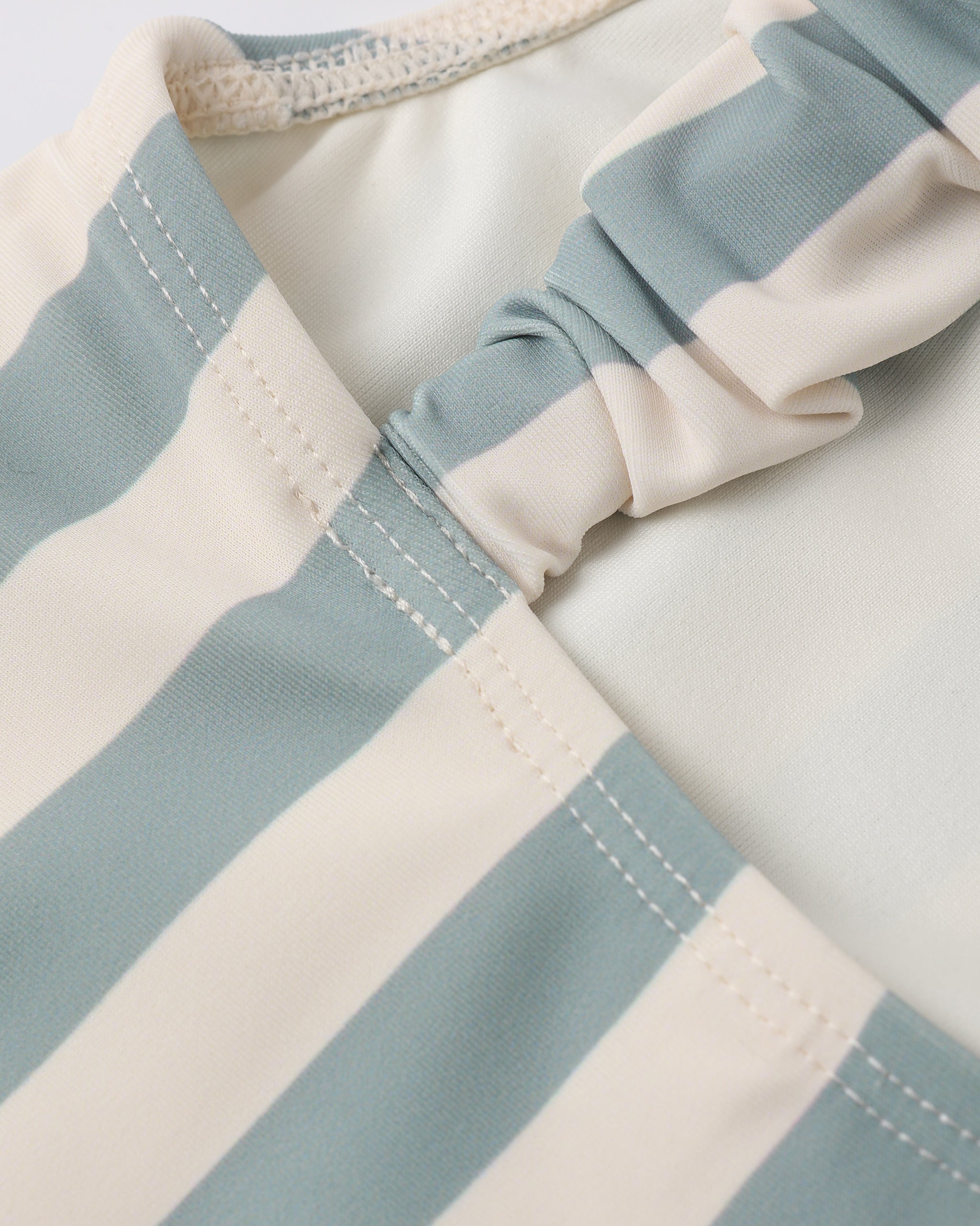 Scrunch One-Piece Green Stripe - Rylee + Cru | Kids Clothes | Trendy Baby Clothes | Modern Infant Outfits |