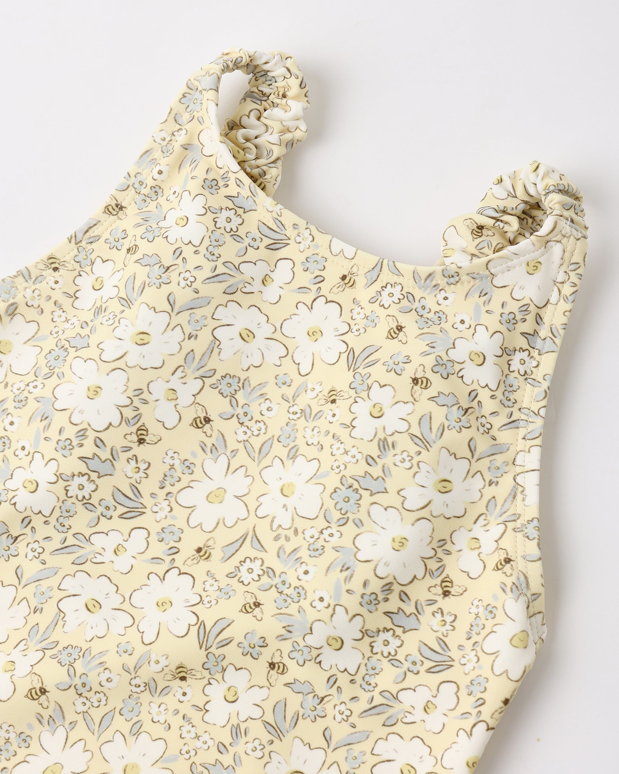 Scrunch One-Piece Lemon Meadow - Rylee + Cru | Kids Clothes | Trendy Baby Clothes | Modern Infant Outfits |
