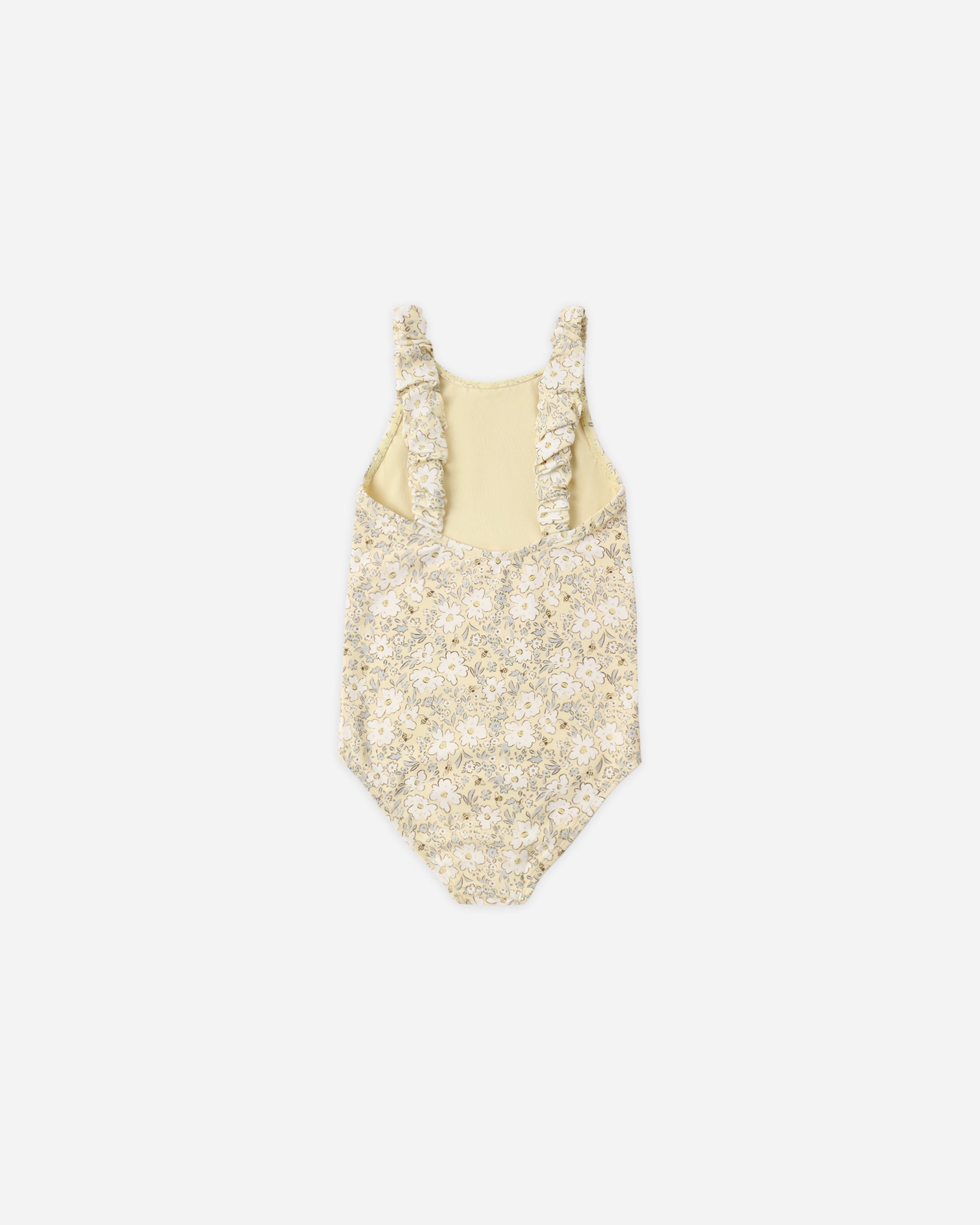 Scrunch One-Piece Lemon Meadow - Rylee + Cru | Kids Clothes | Trendy Baby Clothes | Modern Infant Outfits |