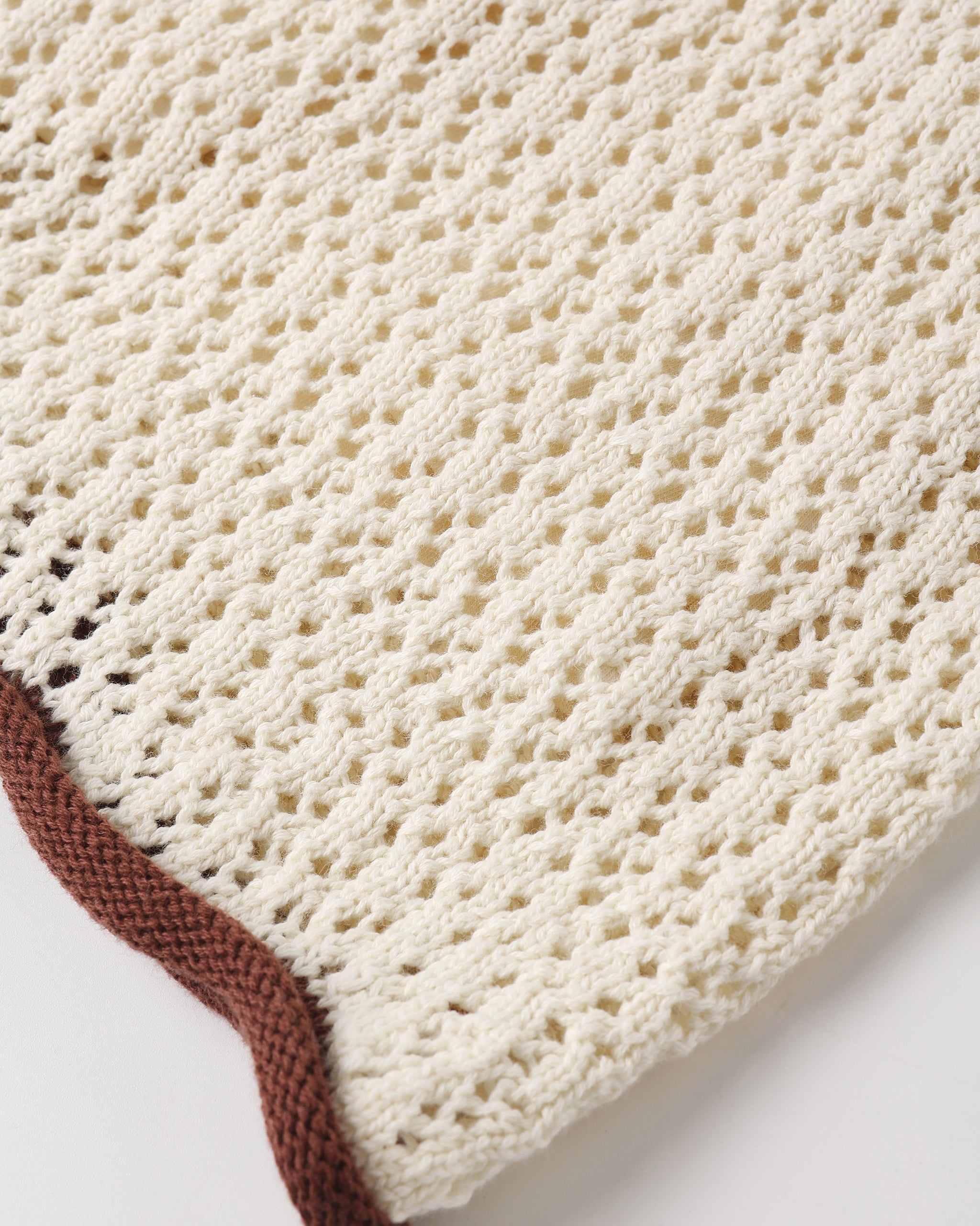 Crochet Tank Mini Dress Natural