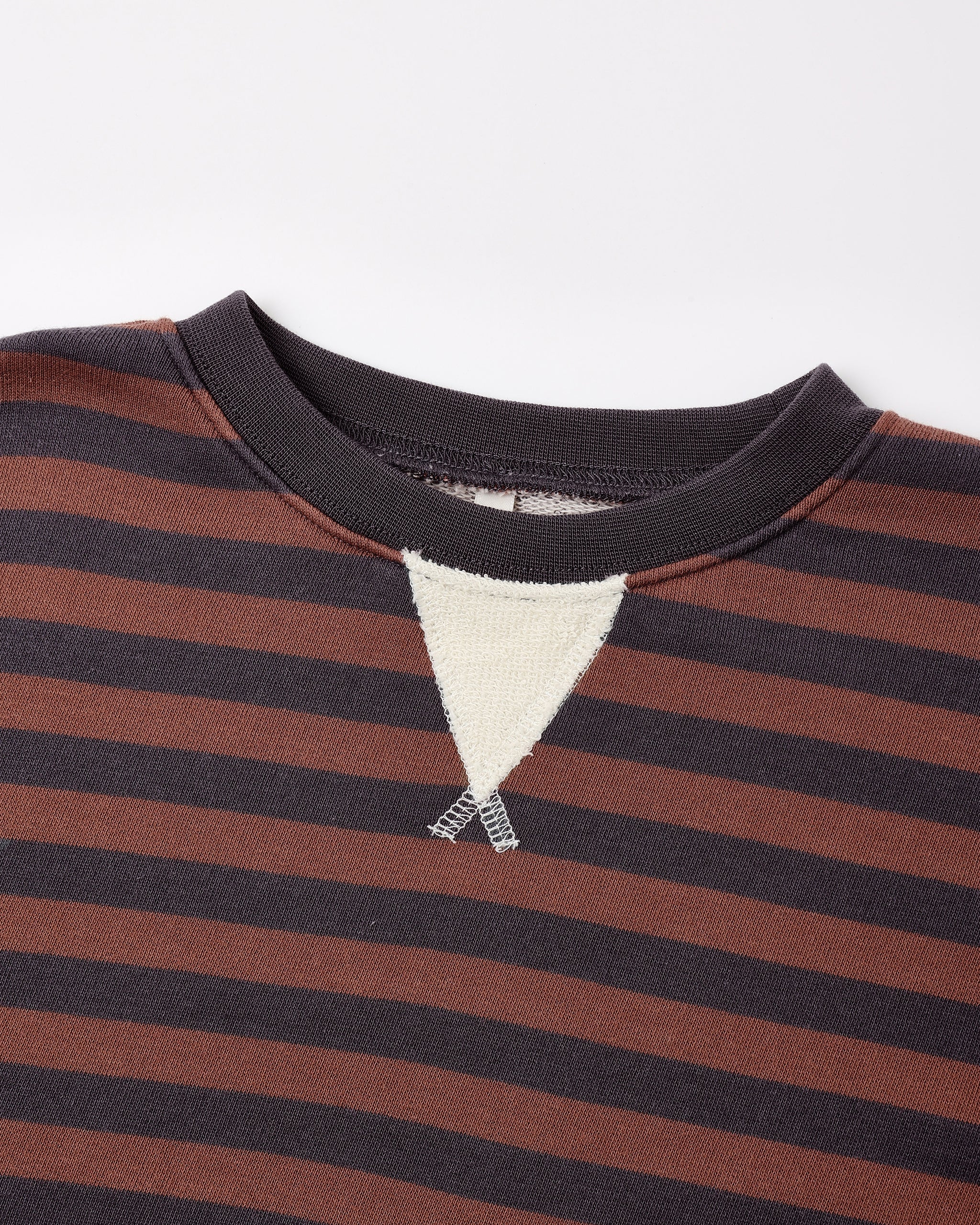 Oversized Crew Mulberry Stripe - Rylee + Cru | Kids Clothes | Trendy Baby Clothes | Modern Infant Outfits |