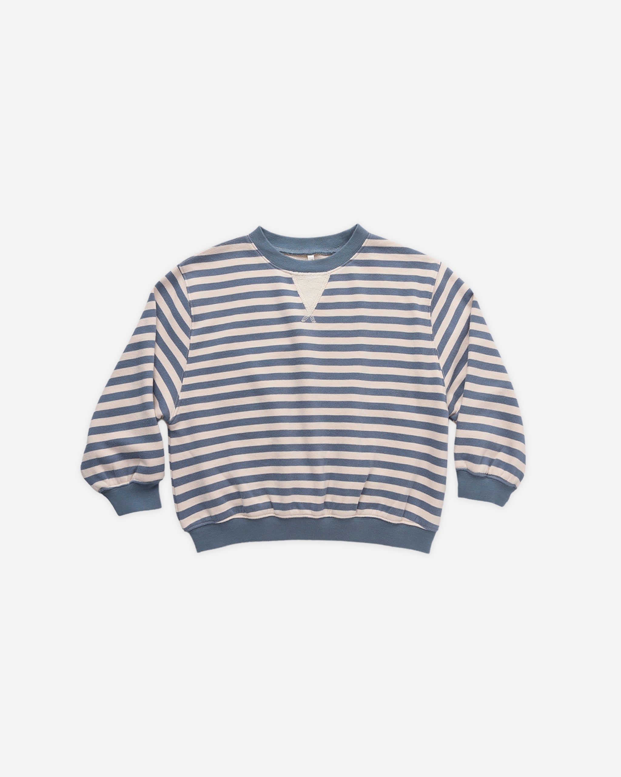 Oversized Crew Marine Stripe