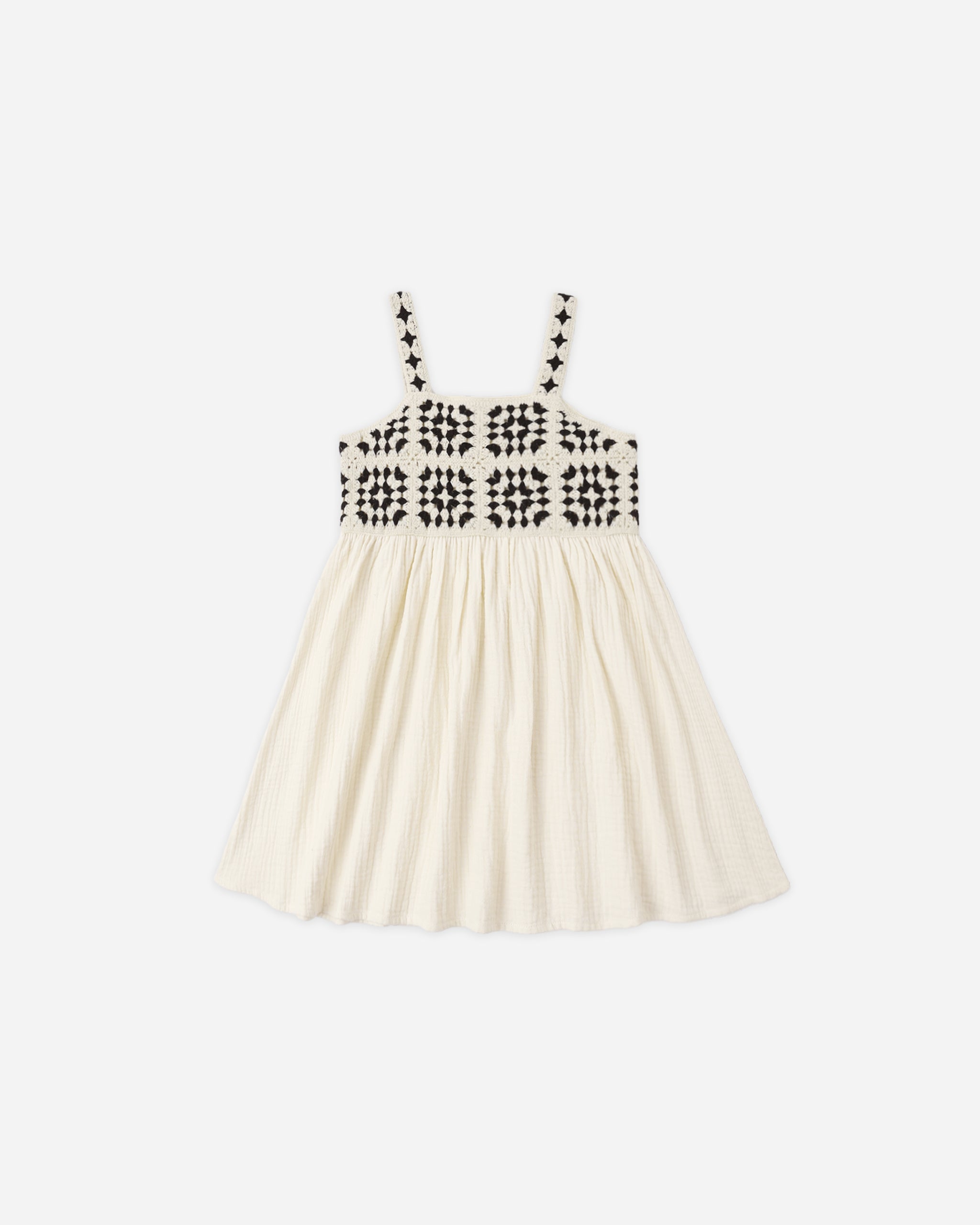 Crochet Sundress Abstract - Rylee + Cru | Kids Clothes | Trendy Baby Clothes | Modern Infant Outfits |